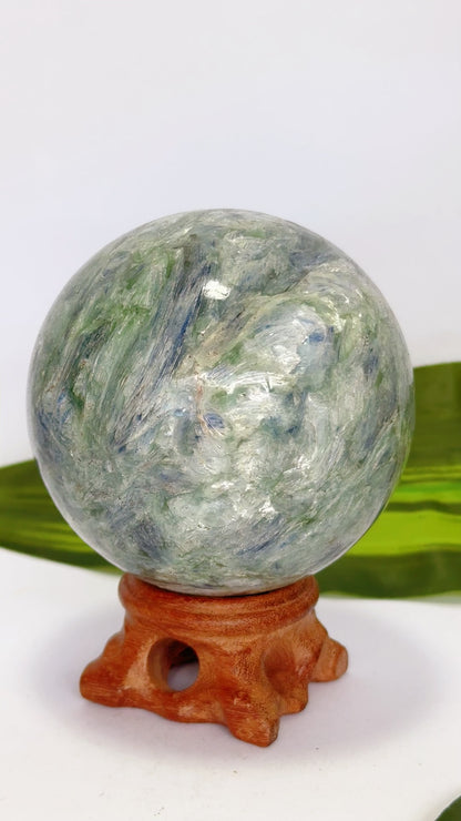 Blue/Green Kyanite Sphere 644g