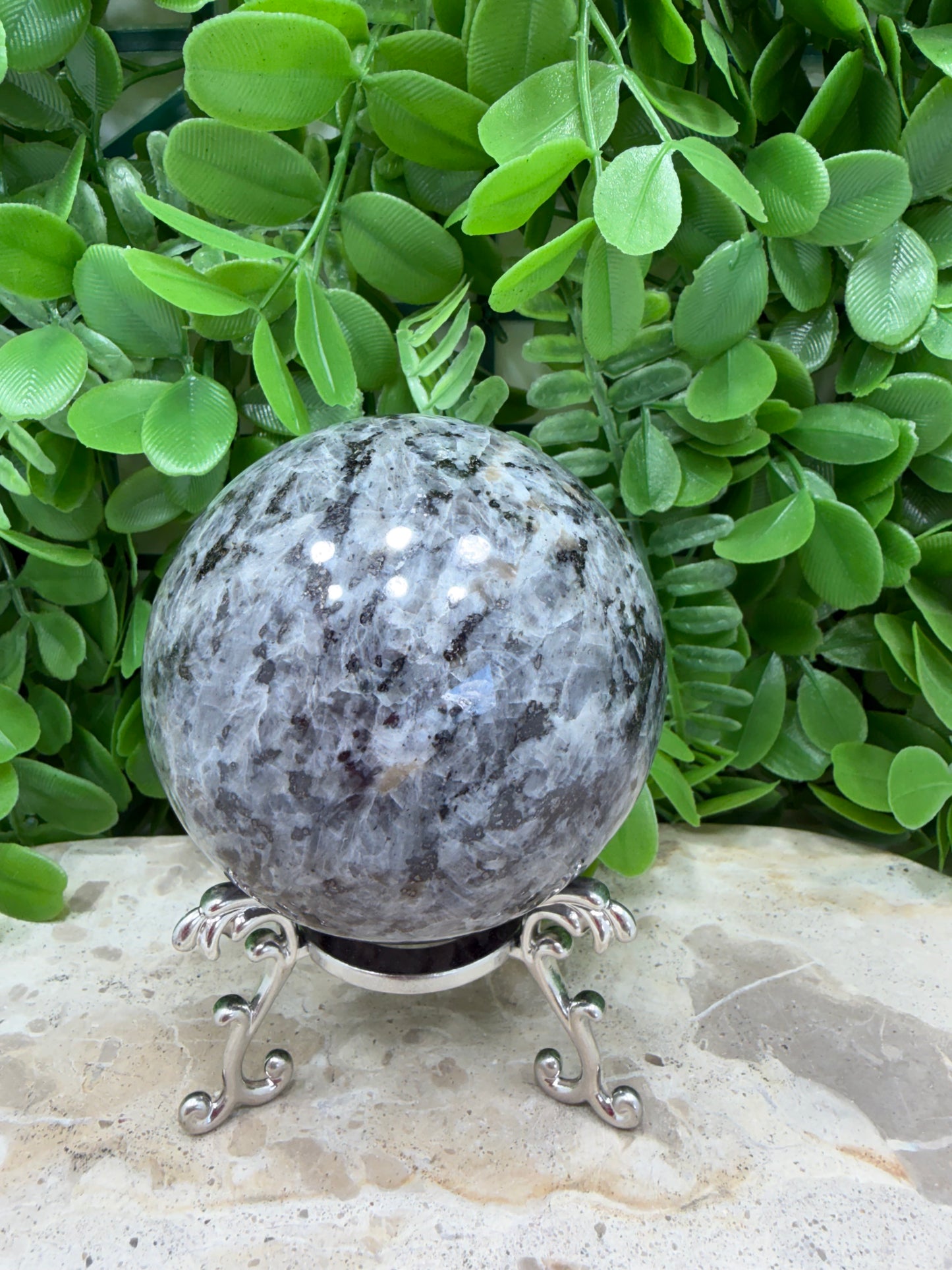 Larvikite Sphere 649g