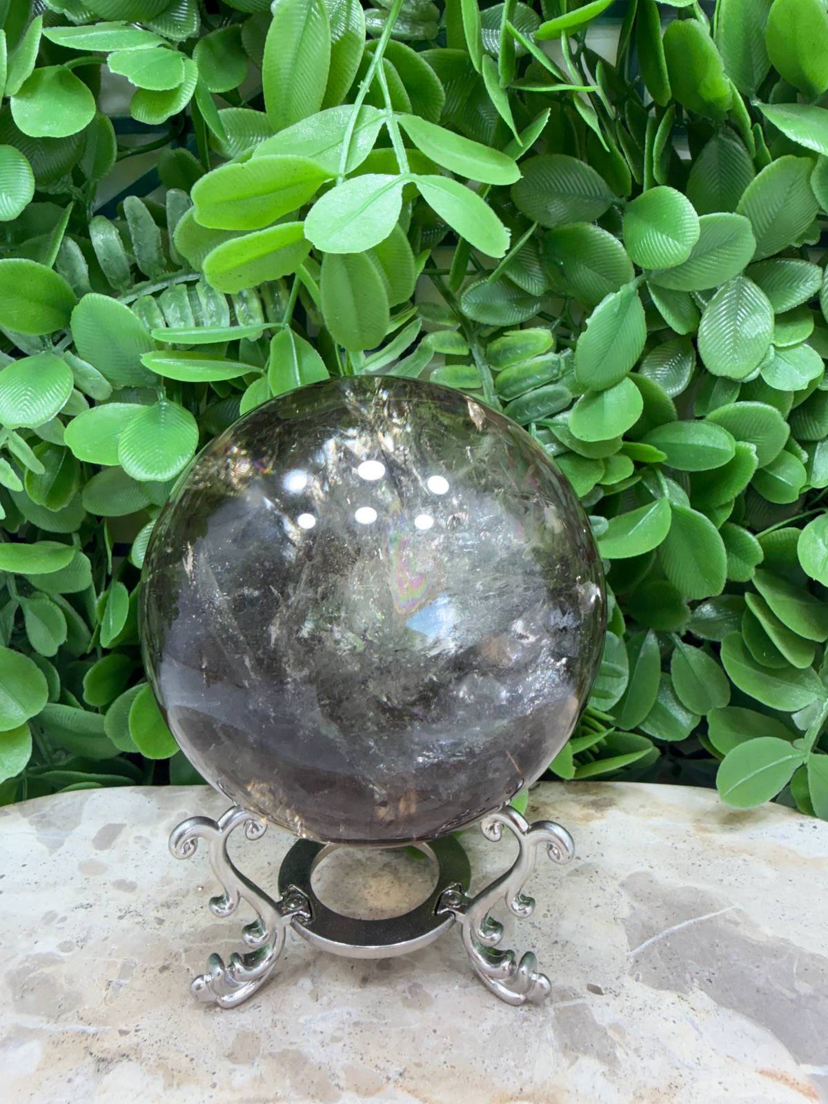 Smokey Quartz Sphere 814g | Grounding • Protection • Calm