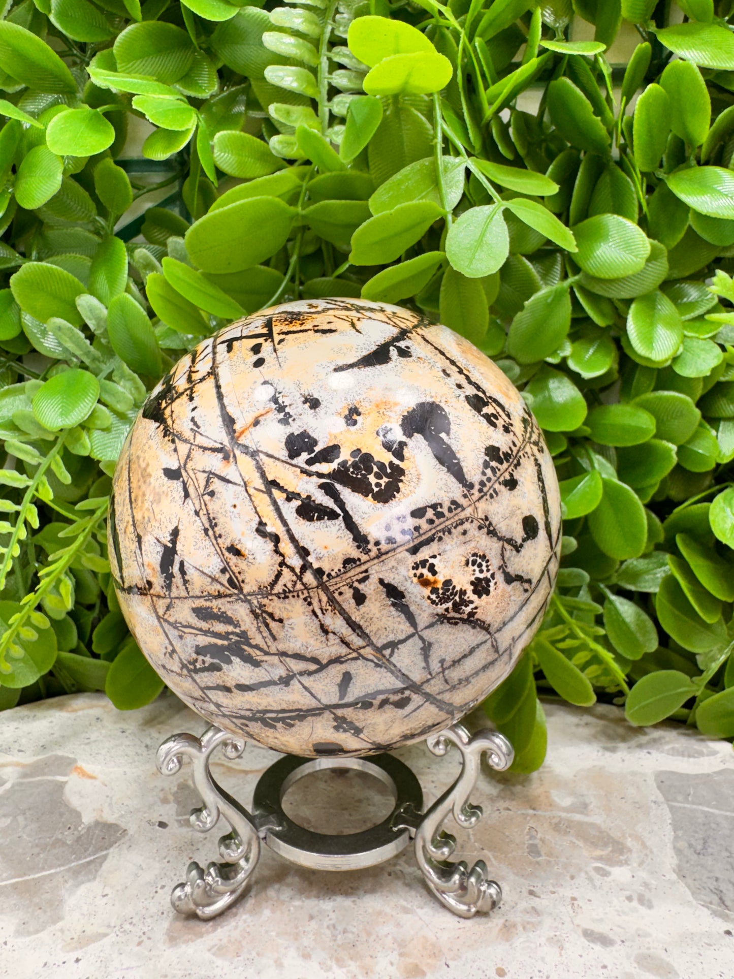Picture Jasper Sphere 1128g