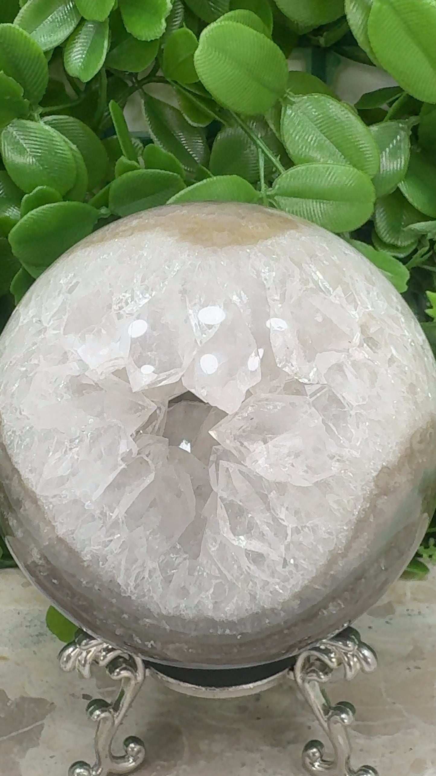 Agate Druzy Sphere 1246g