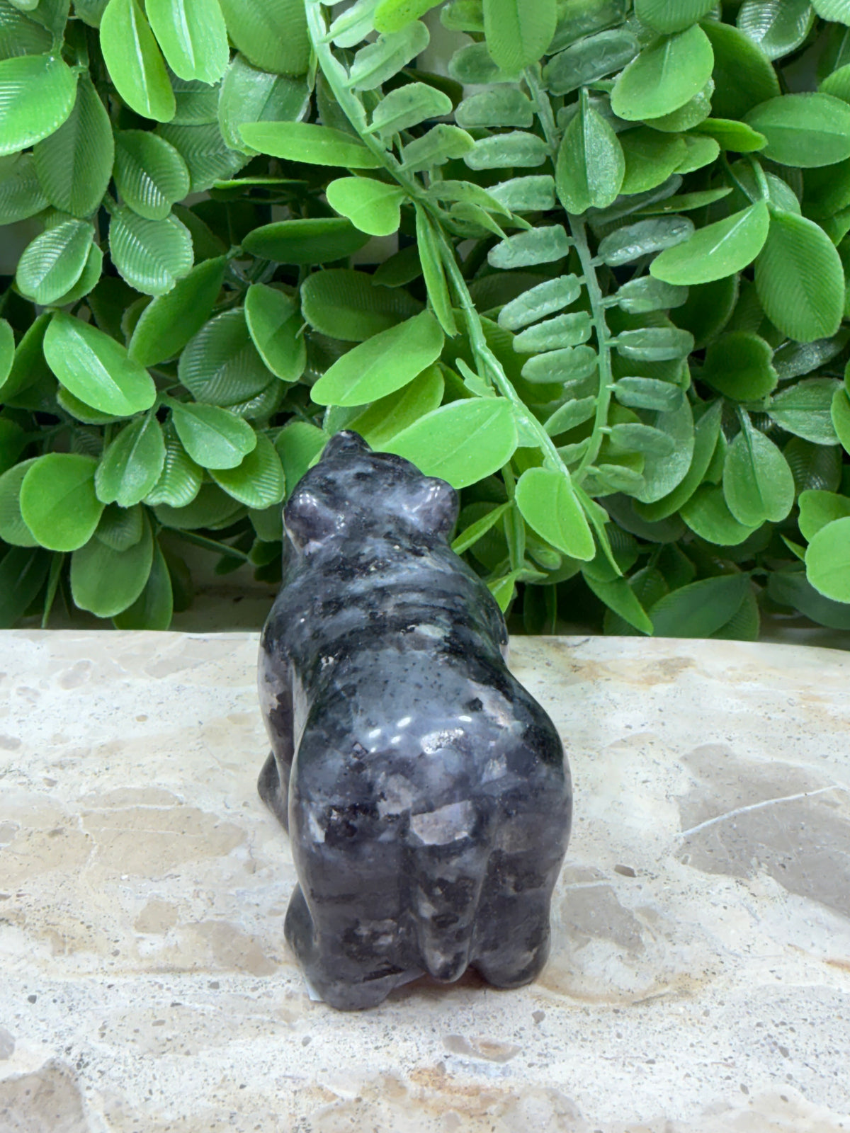 Larvikite Bear 178g | Grounding • Protection • Clarity