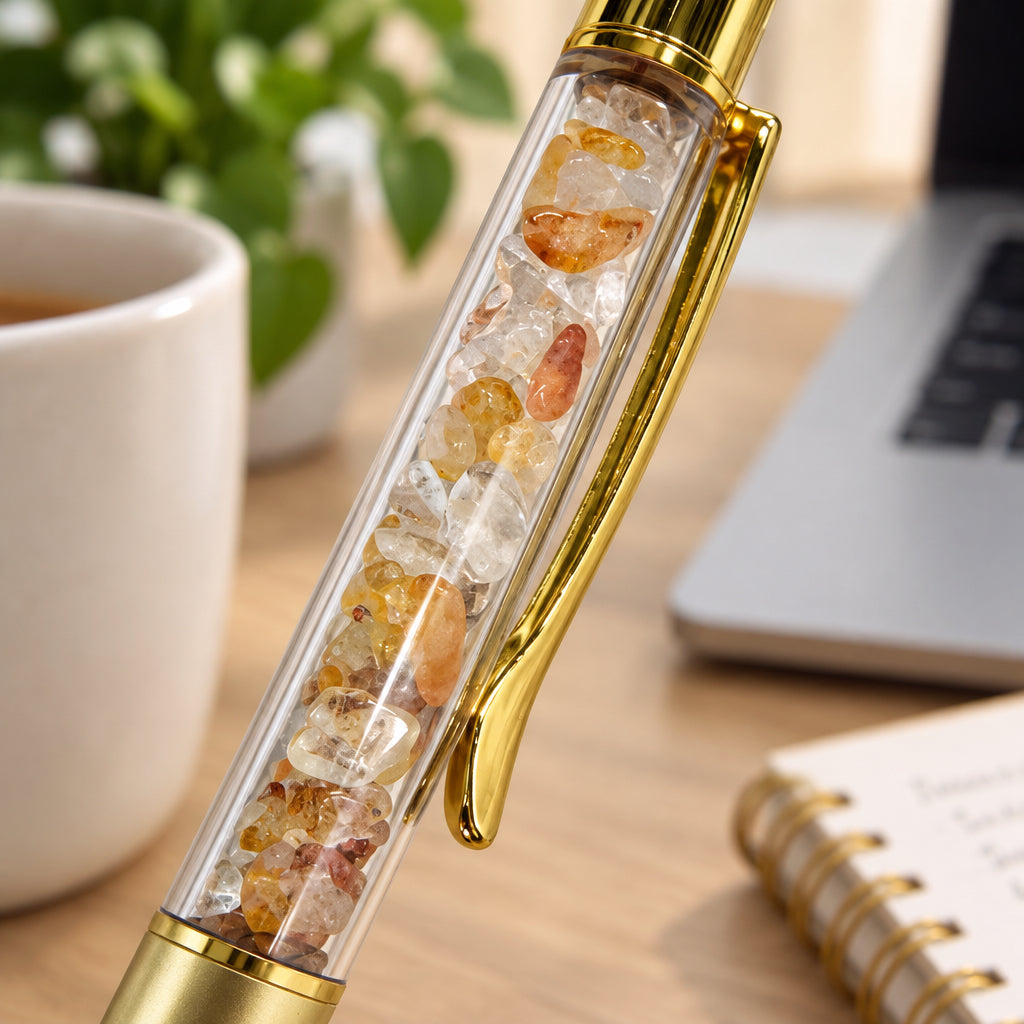 Golden Healer Premium Crystal Chip Pen