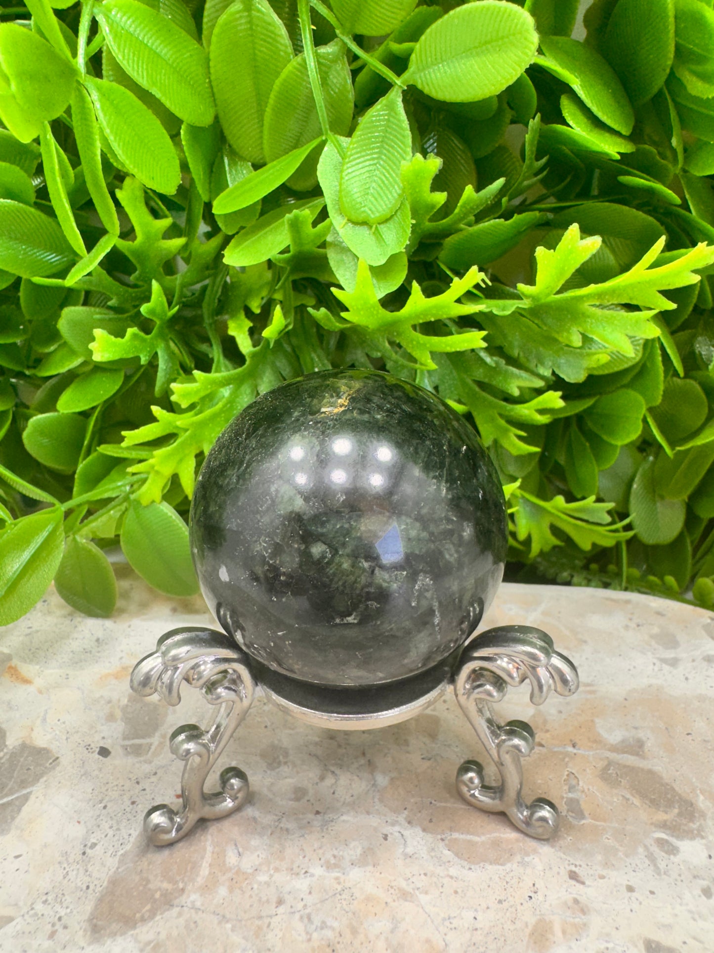 Green Tourmaline Sphere 222g
