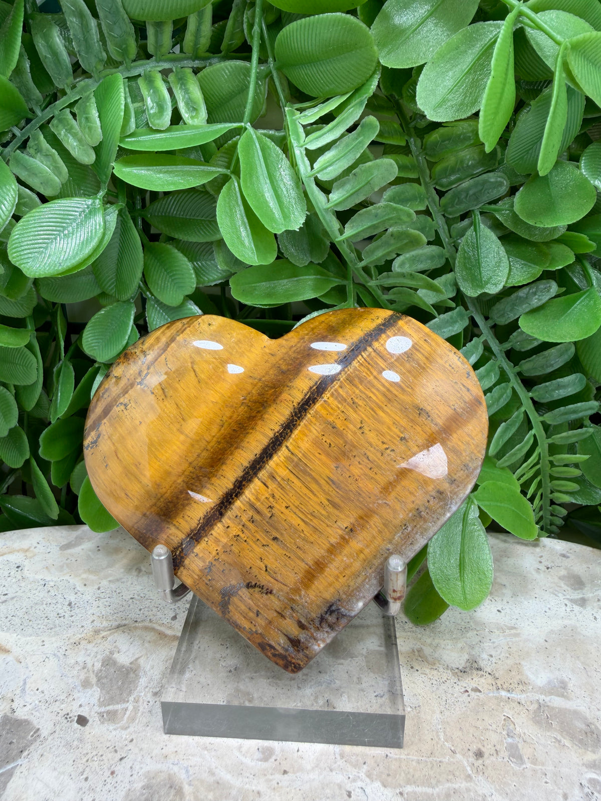 Tiger Eye Heart | Confidence • Courage • Protection