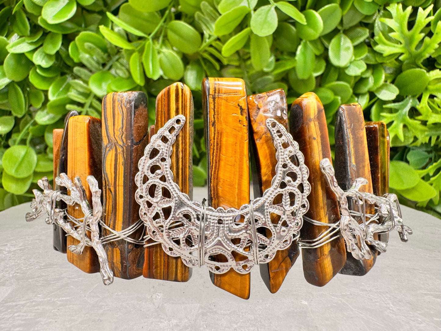 Tiger Eye Moon Tiara 138g