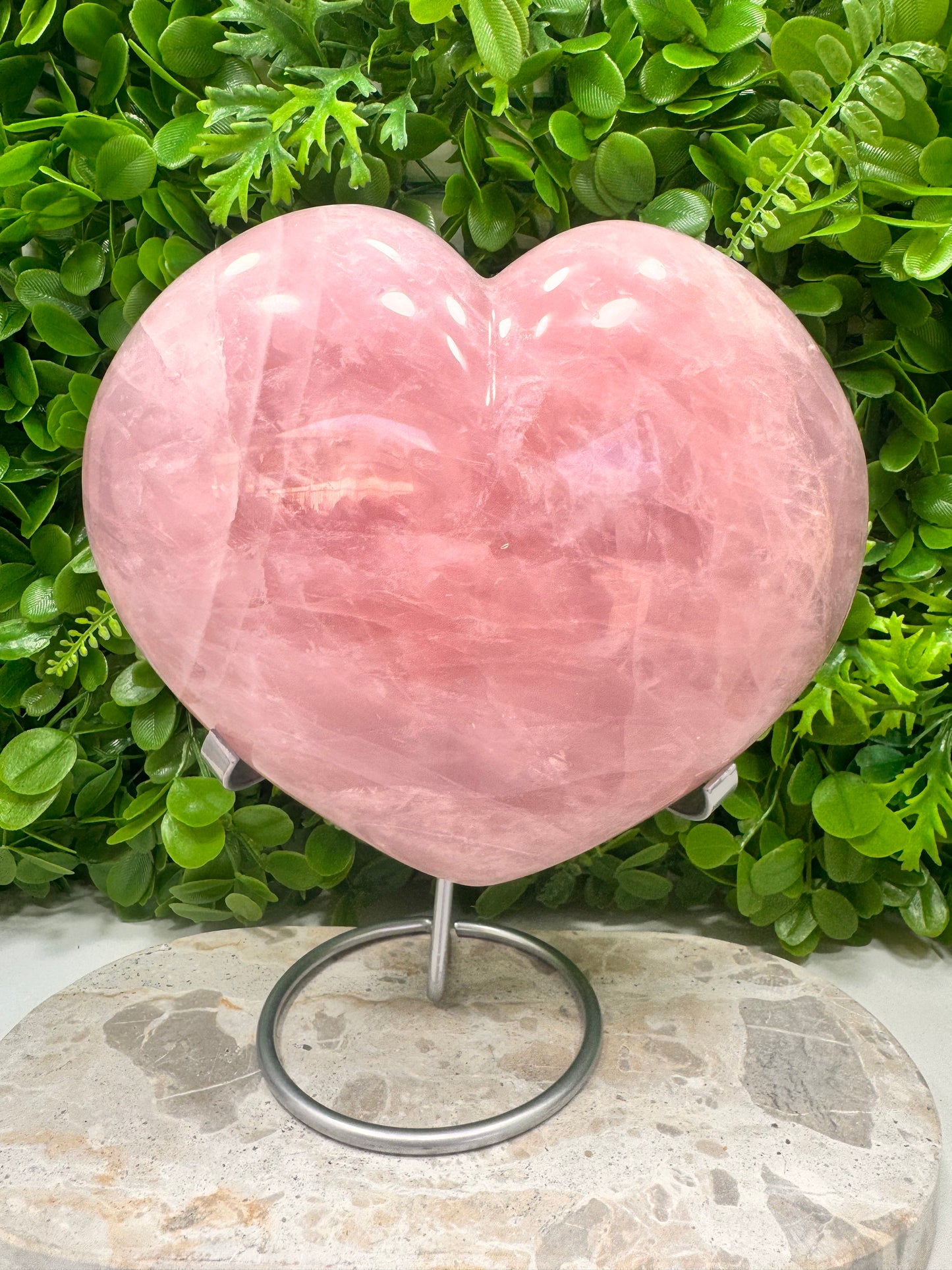 Rose Quartz Heart Valentine's Raffle