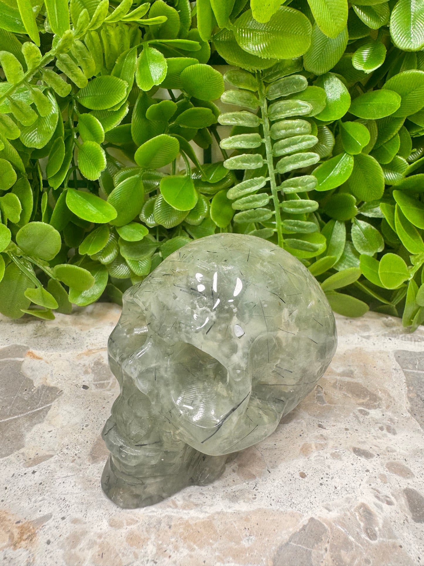 Prehnite Skull 482g