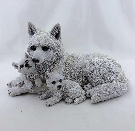 White Wolf Family 38cm