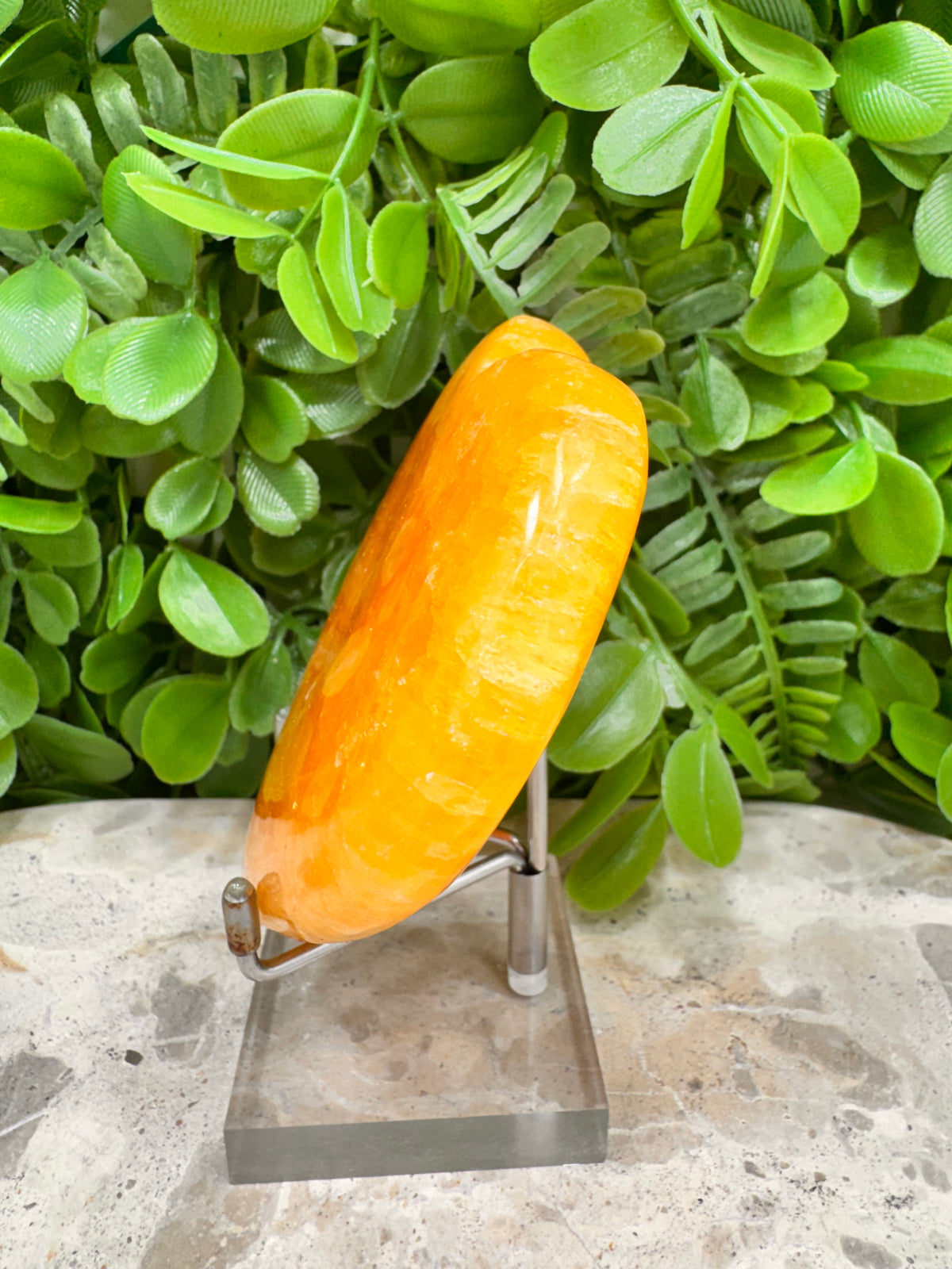 Crystallised Orange Calcite Heart | Energy • Joy • Creativity