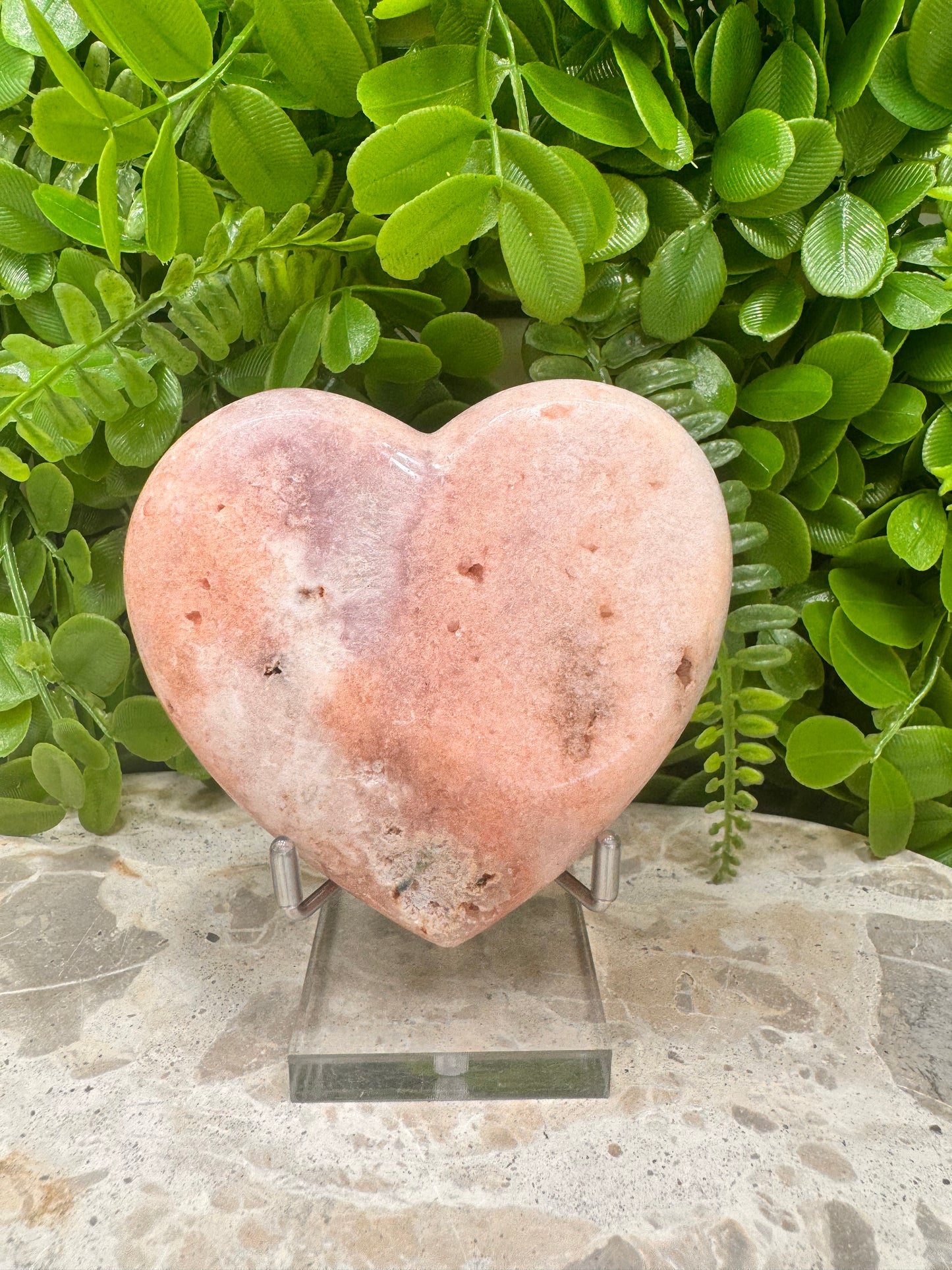 Pink Amethyst Heart 368g