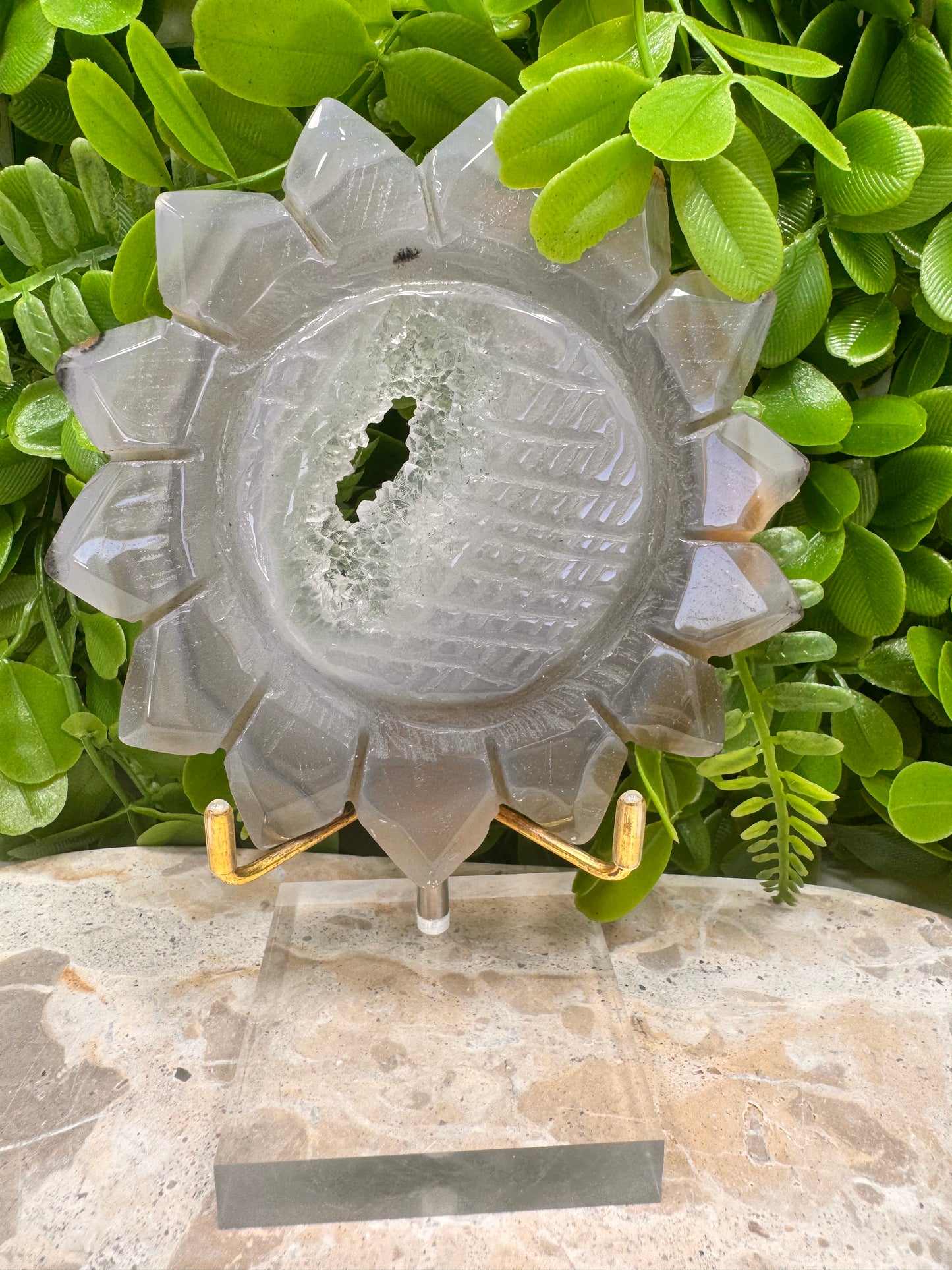 Druzy Agate Sunflower 262g