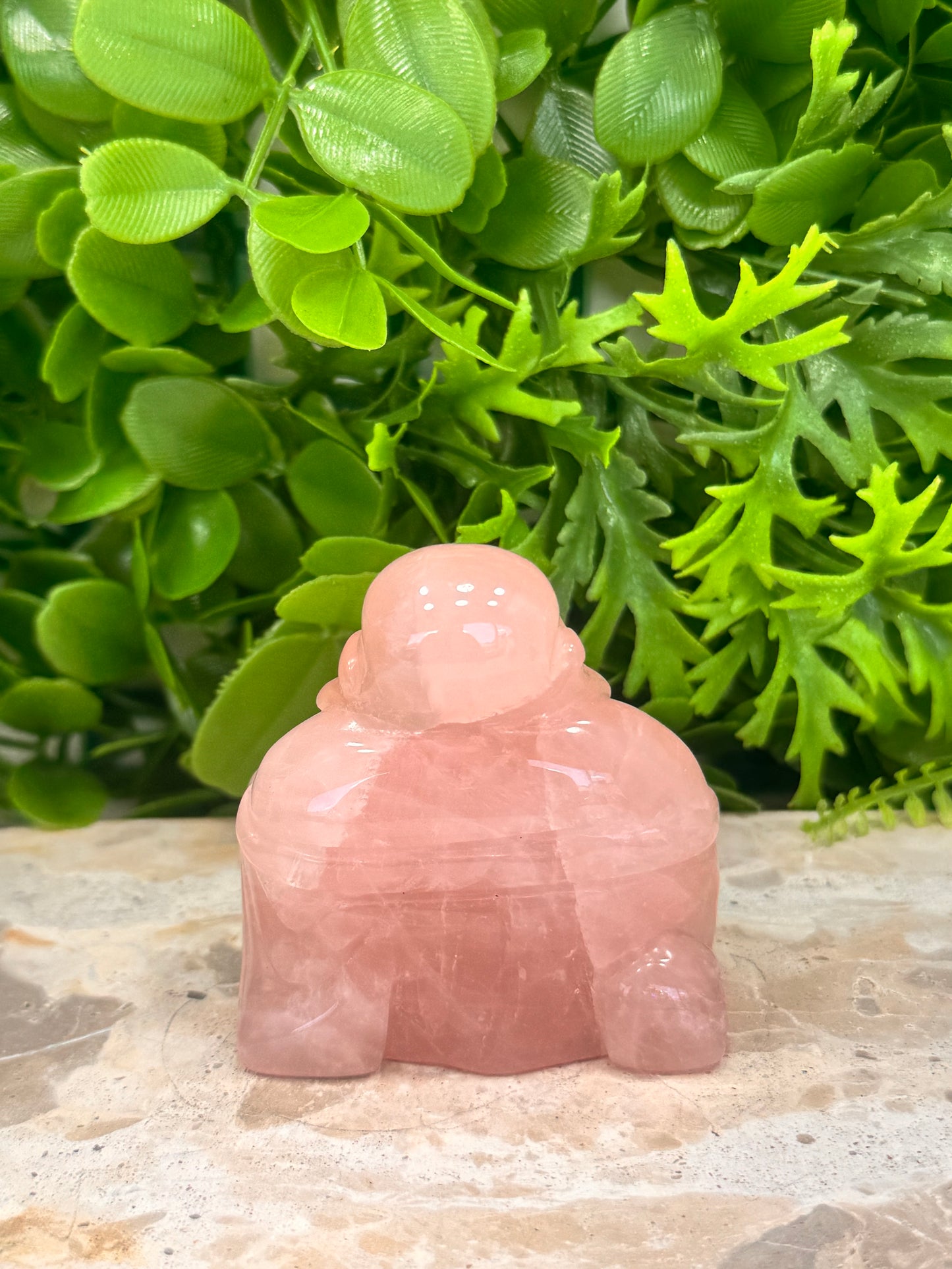 Rose Quartz Buddha 206g