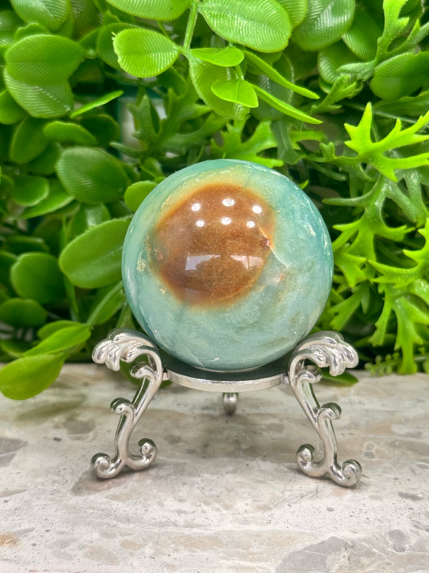 Sky Blue Opal Sphere 251g