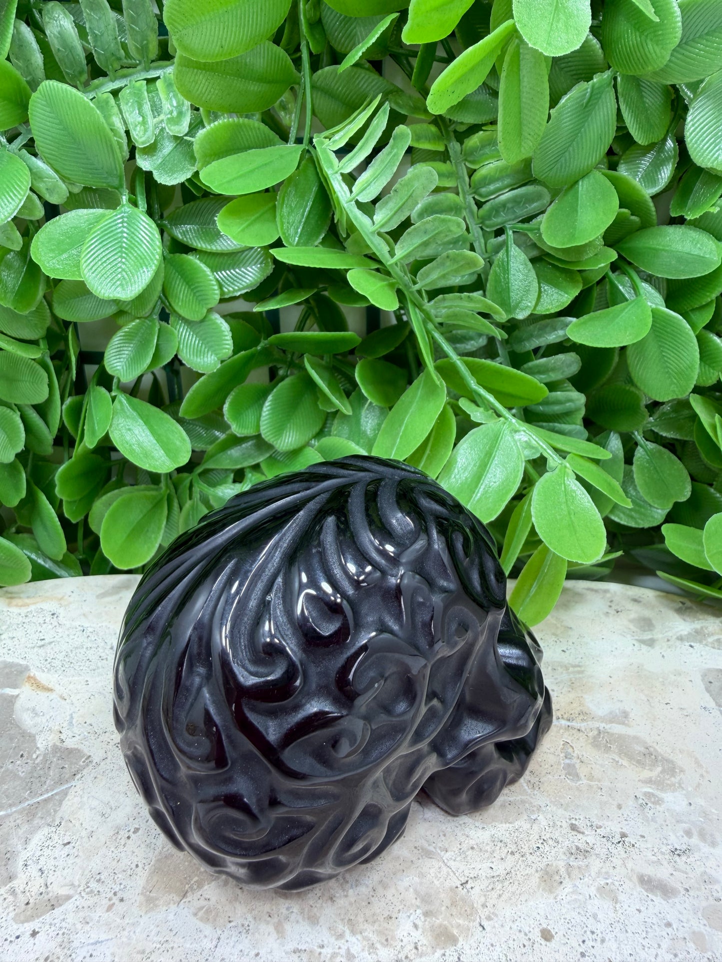 Black Obsidian Skull 404g