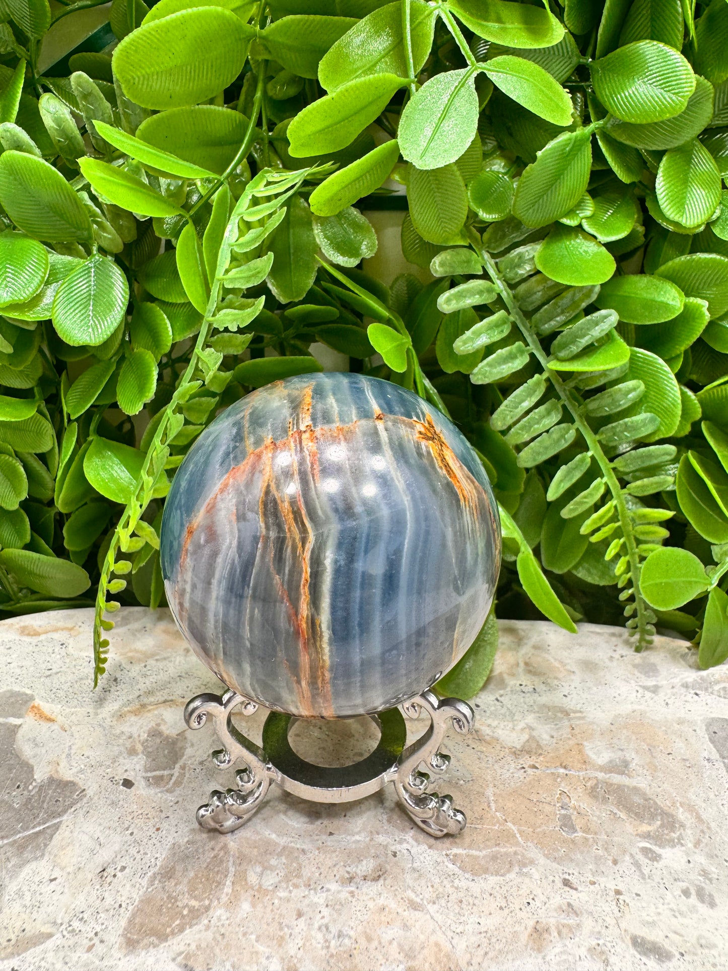 Blue Onyx Sphere 358g