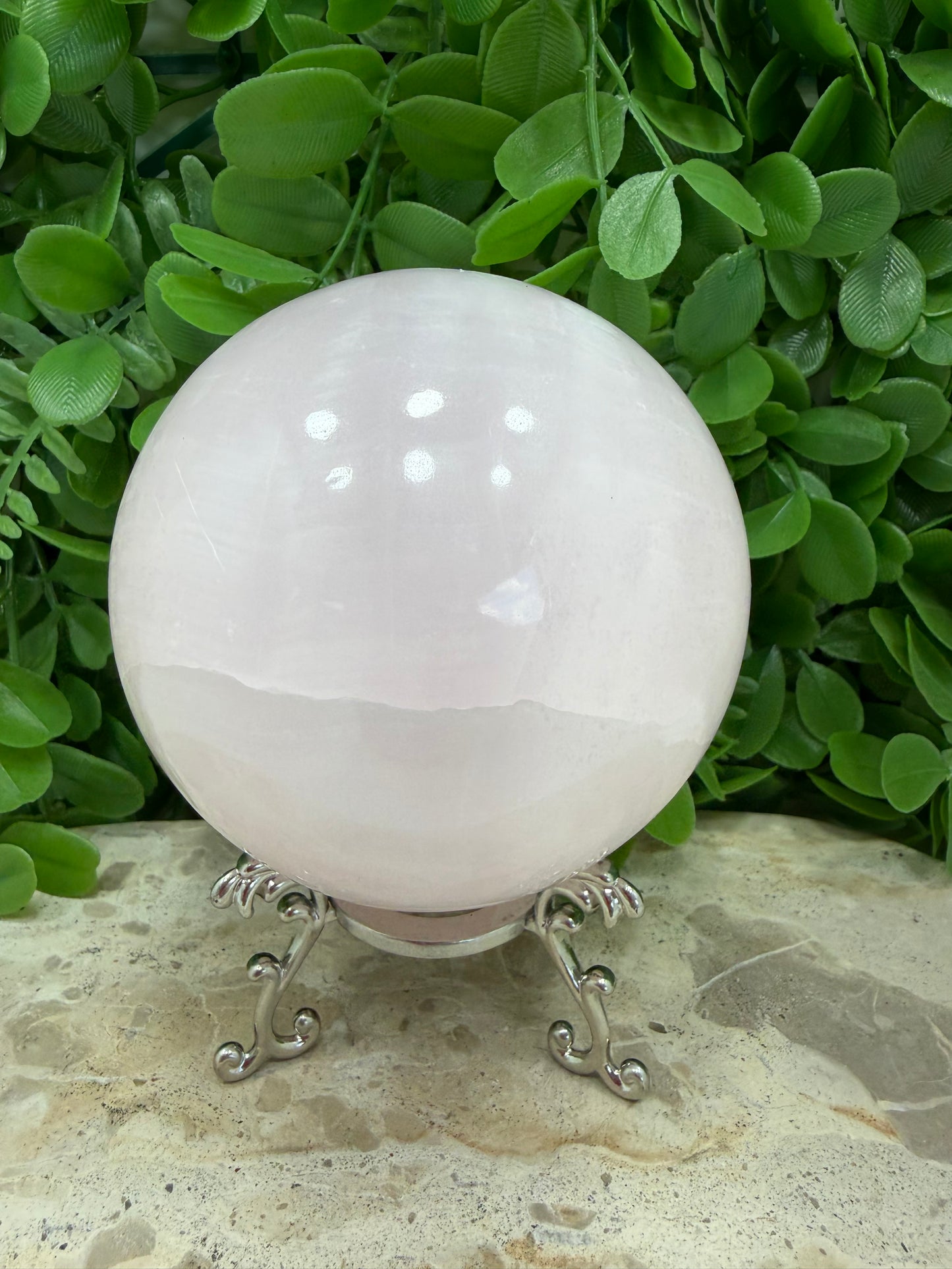 Pink Mangano Sphere UV 1268g