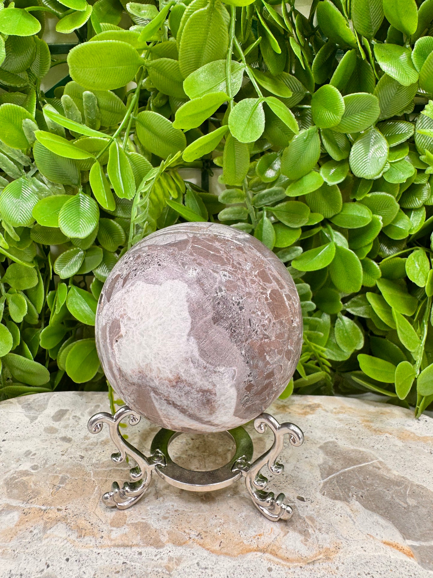 Chocolate Aragonite Sphere 480g