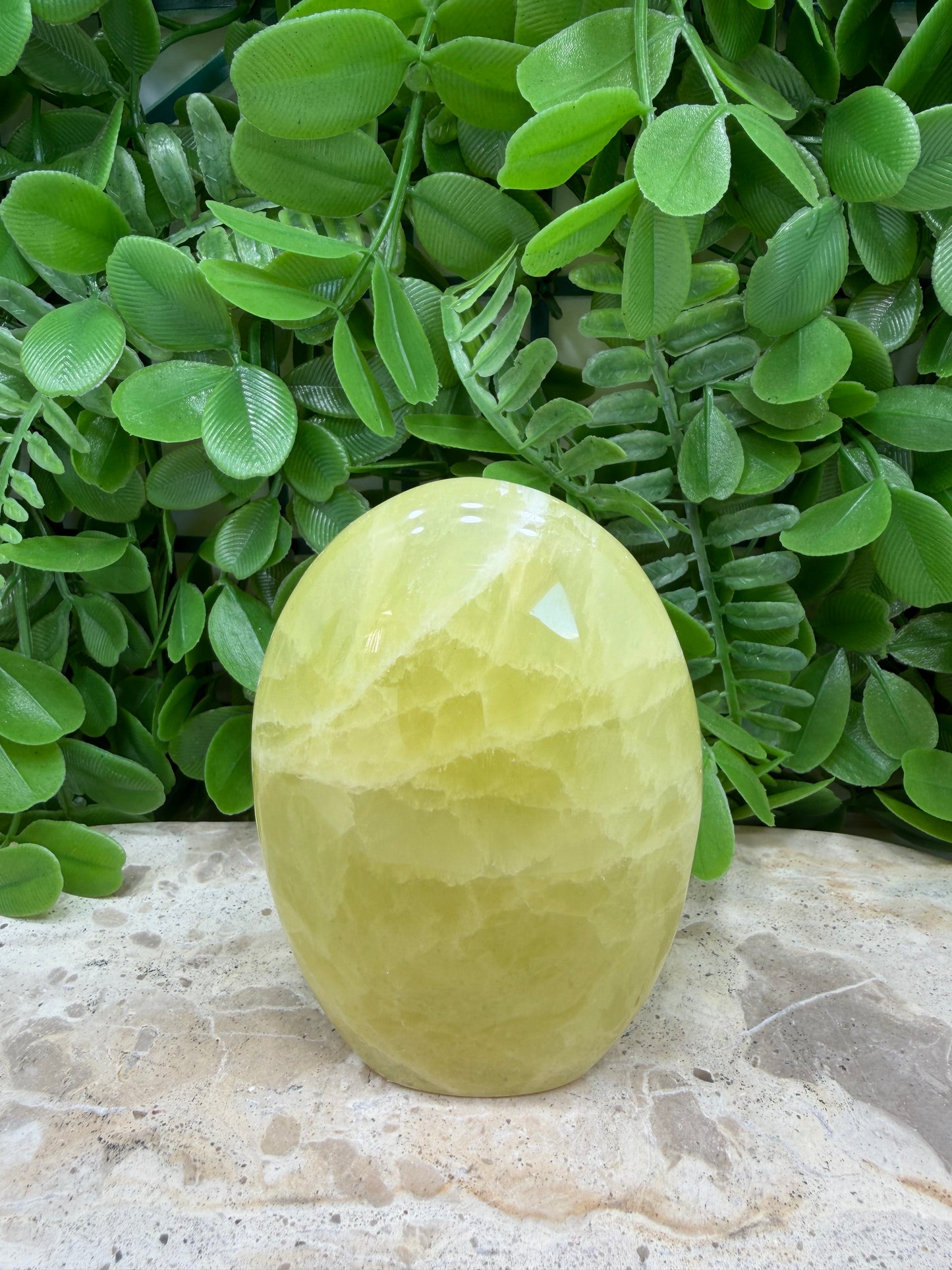 Standing Lemon Calcite Freeform 406g