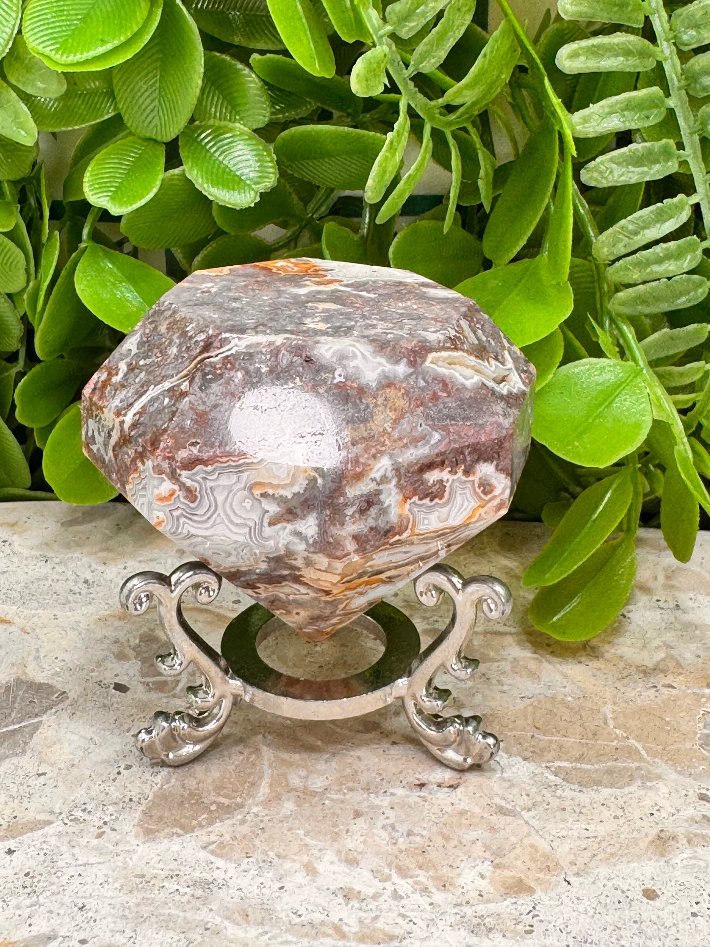 Mexican Agate Diamond 214g