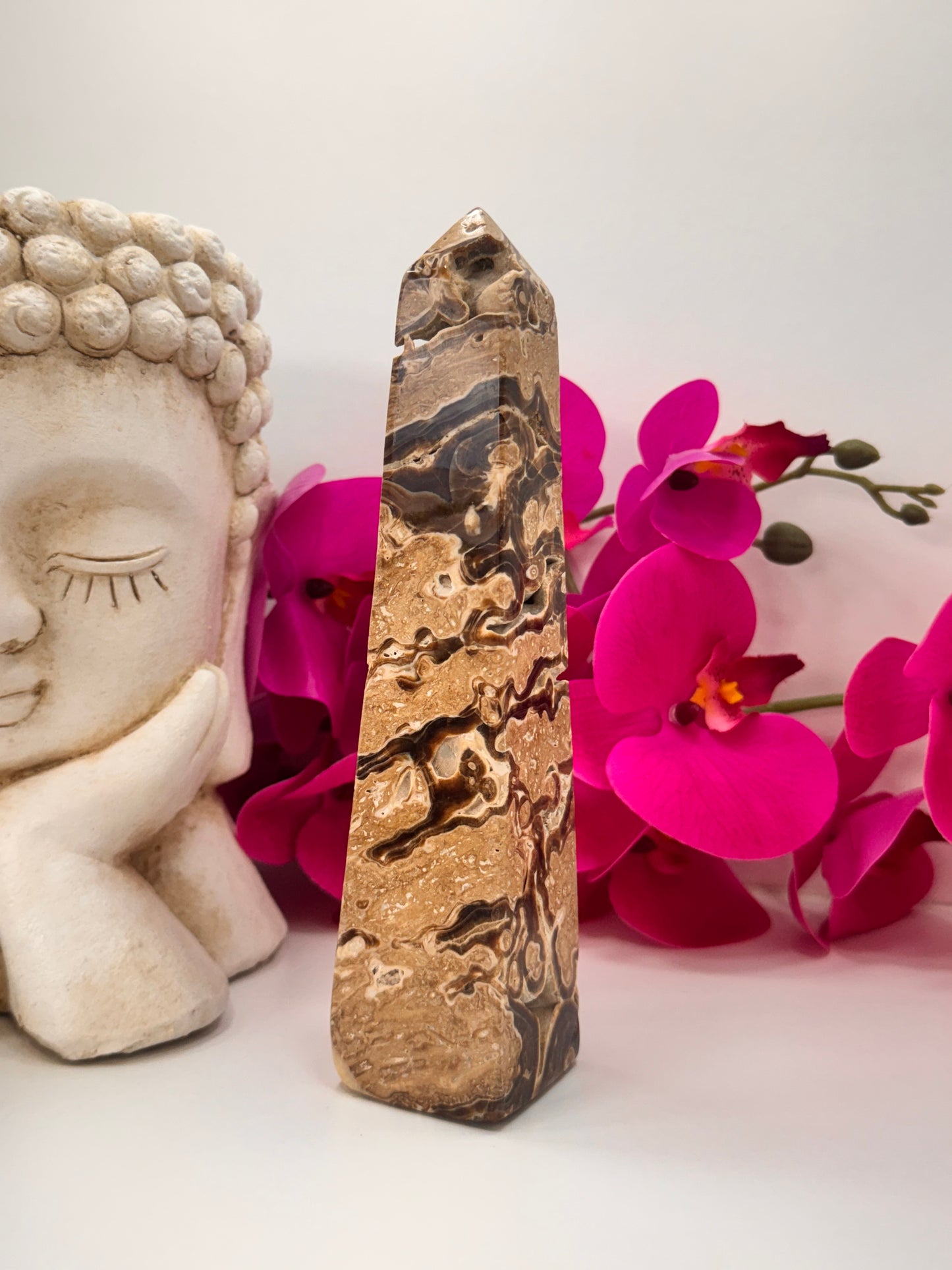 Chocolate Calcite Tower 612g