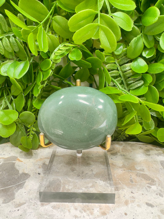 Green Aventurine Palm Stone 164g