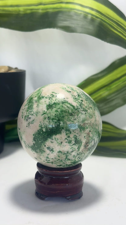 Green Apple Jadeite Sphere 534g