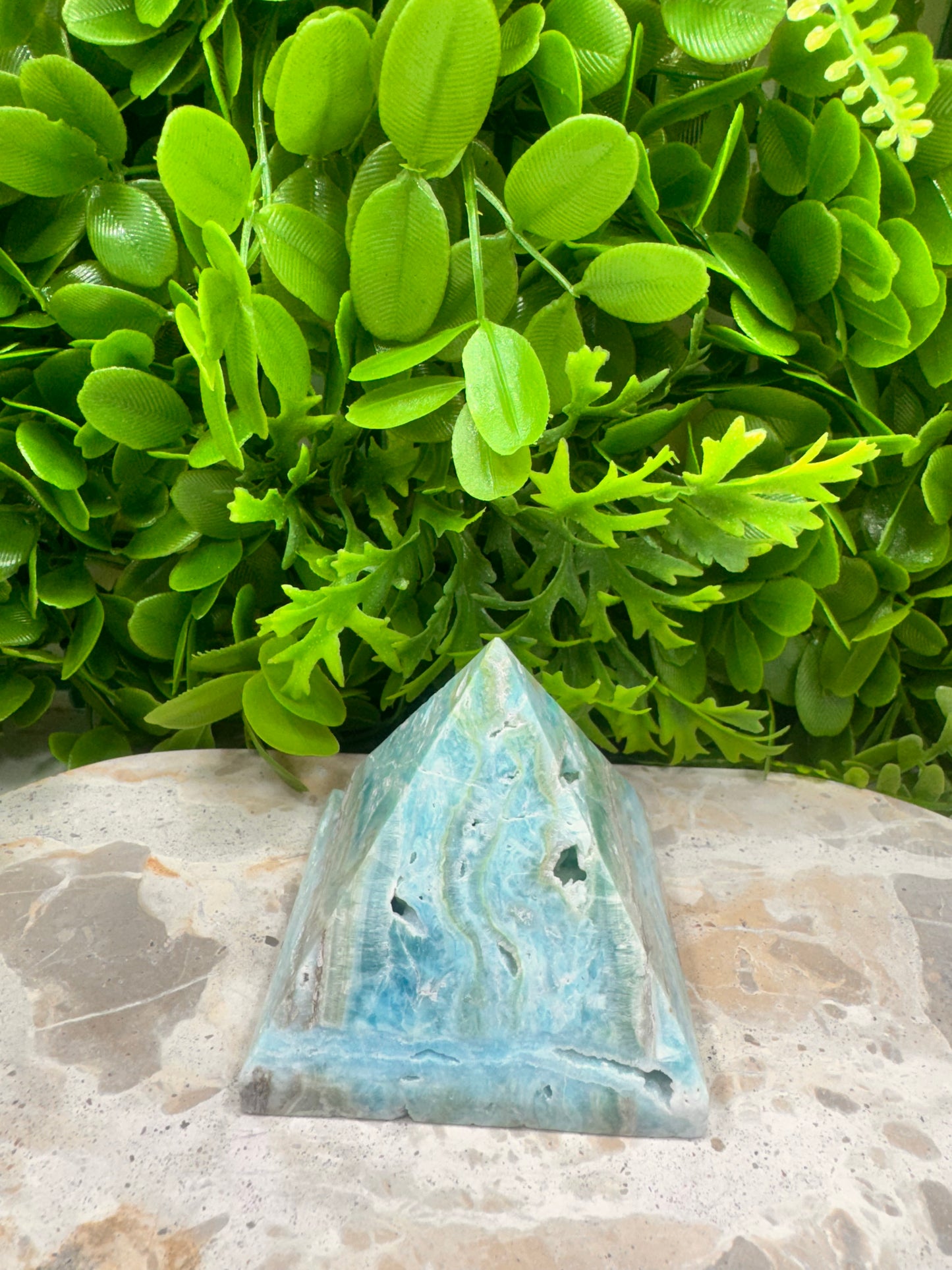Aragonite & Smithsonite Pyramid 374g