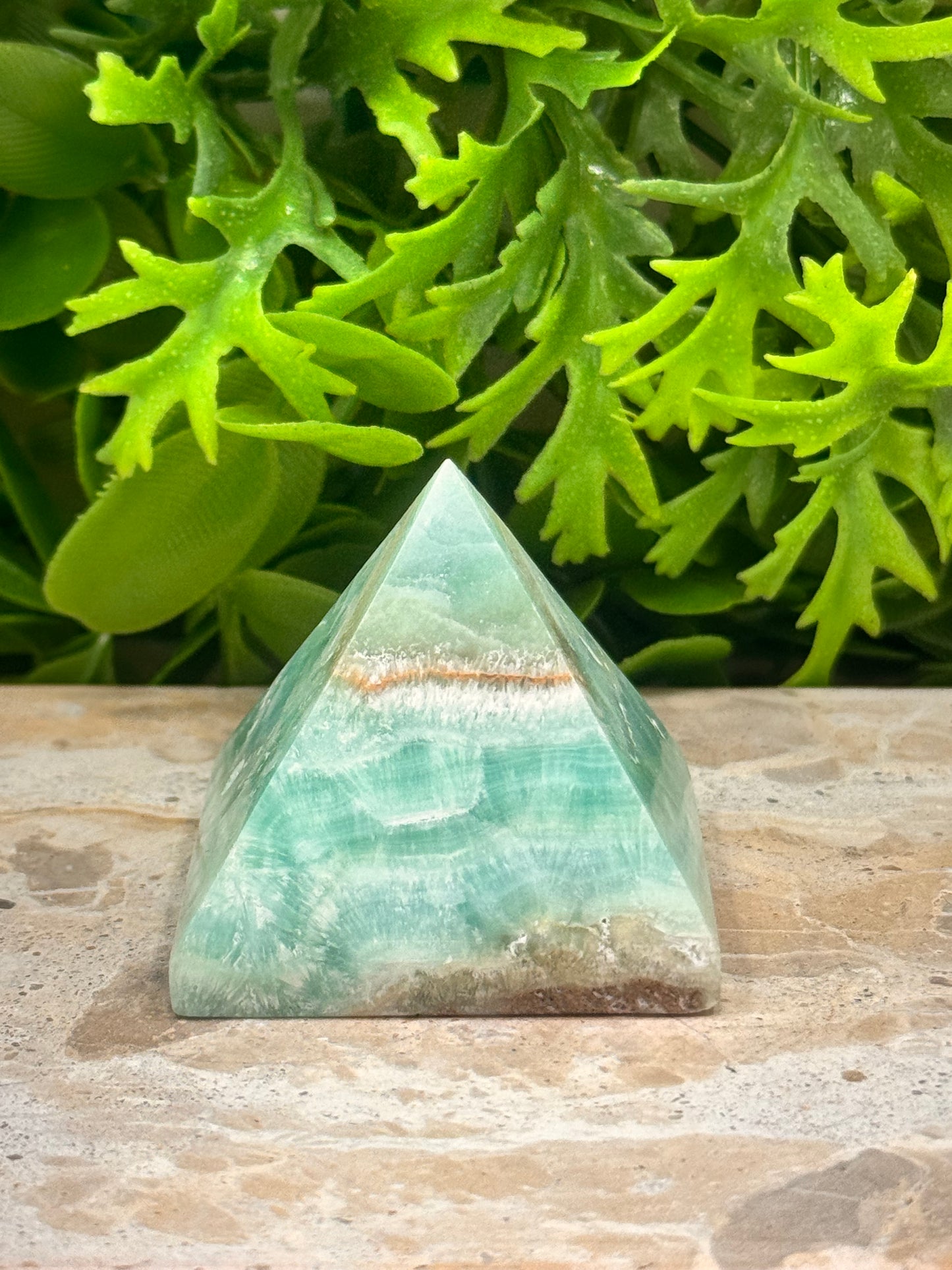 Aragonite & Smithsonite Pyramid 124g