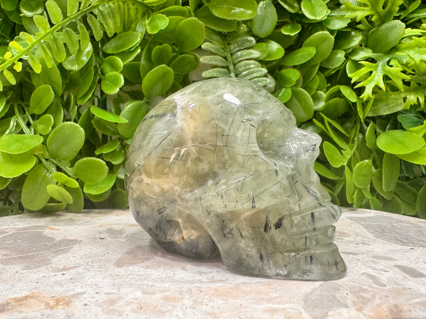 Prehnite Skull 482g