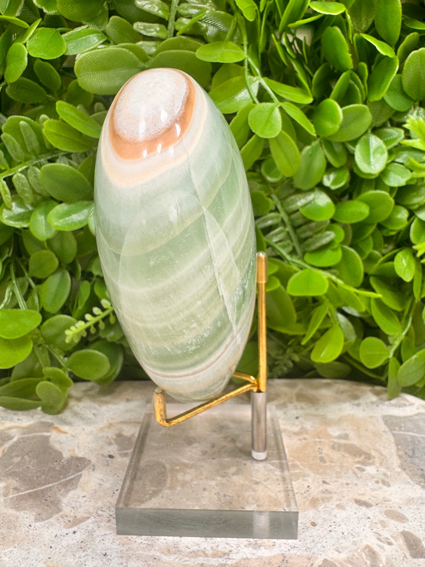 Pistachio Calcite Heart 1072g