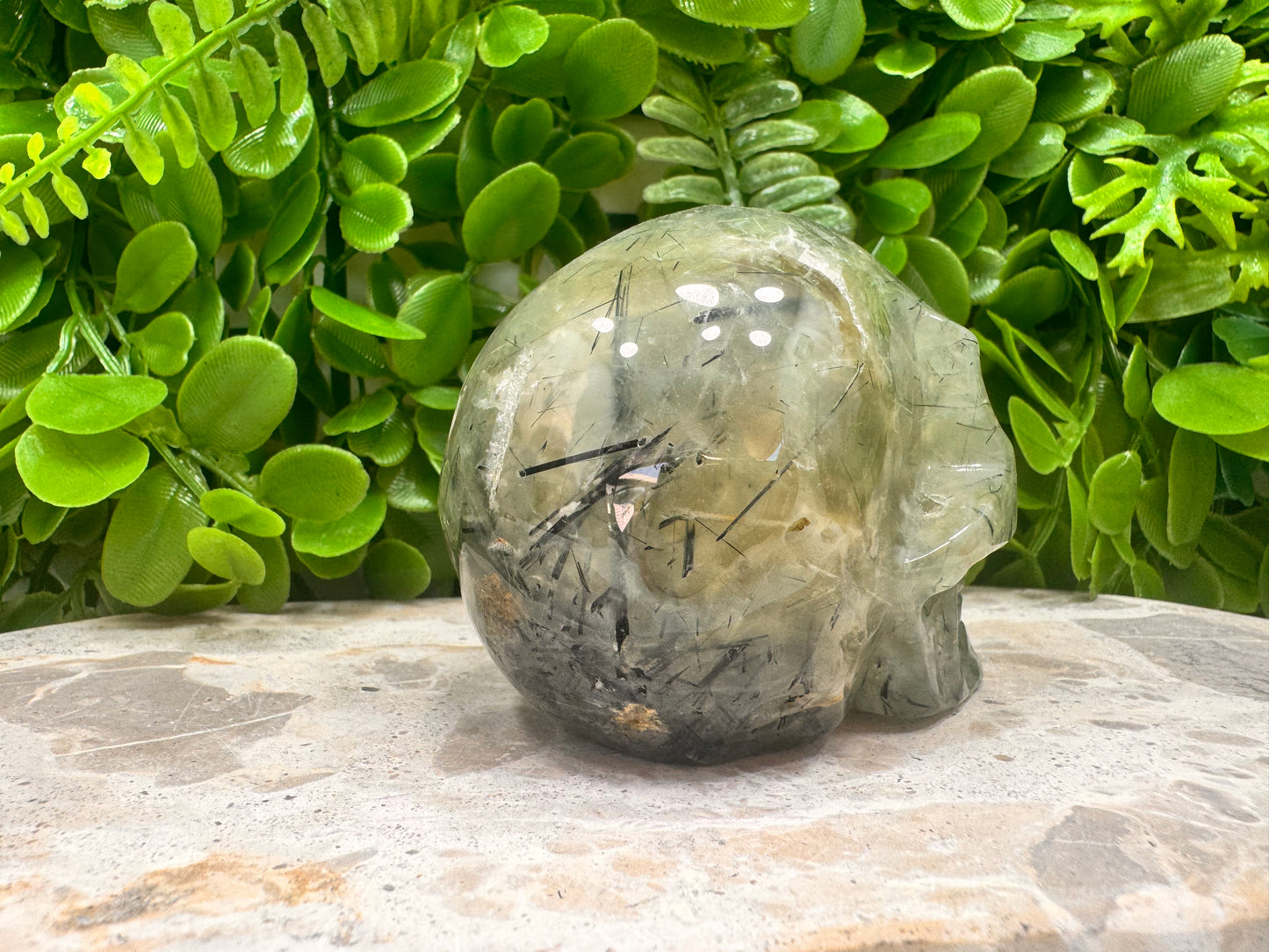 Prehnite Skull 482g