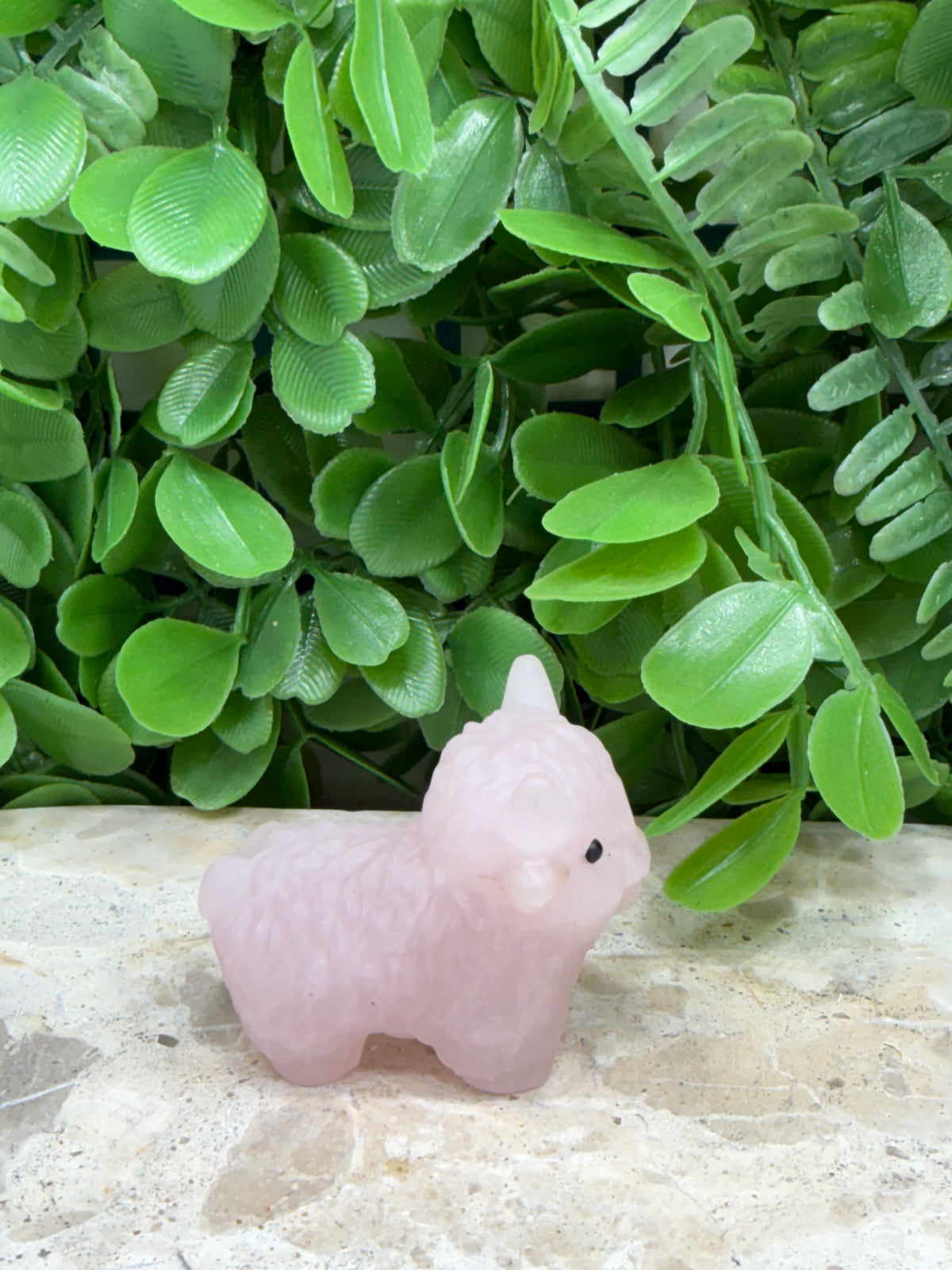 Rose Quartz Highland Cow | Love • Compassion • Healing