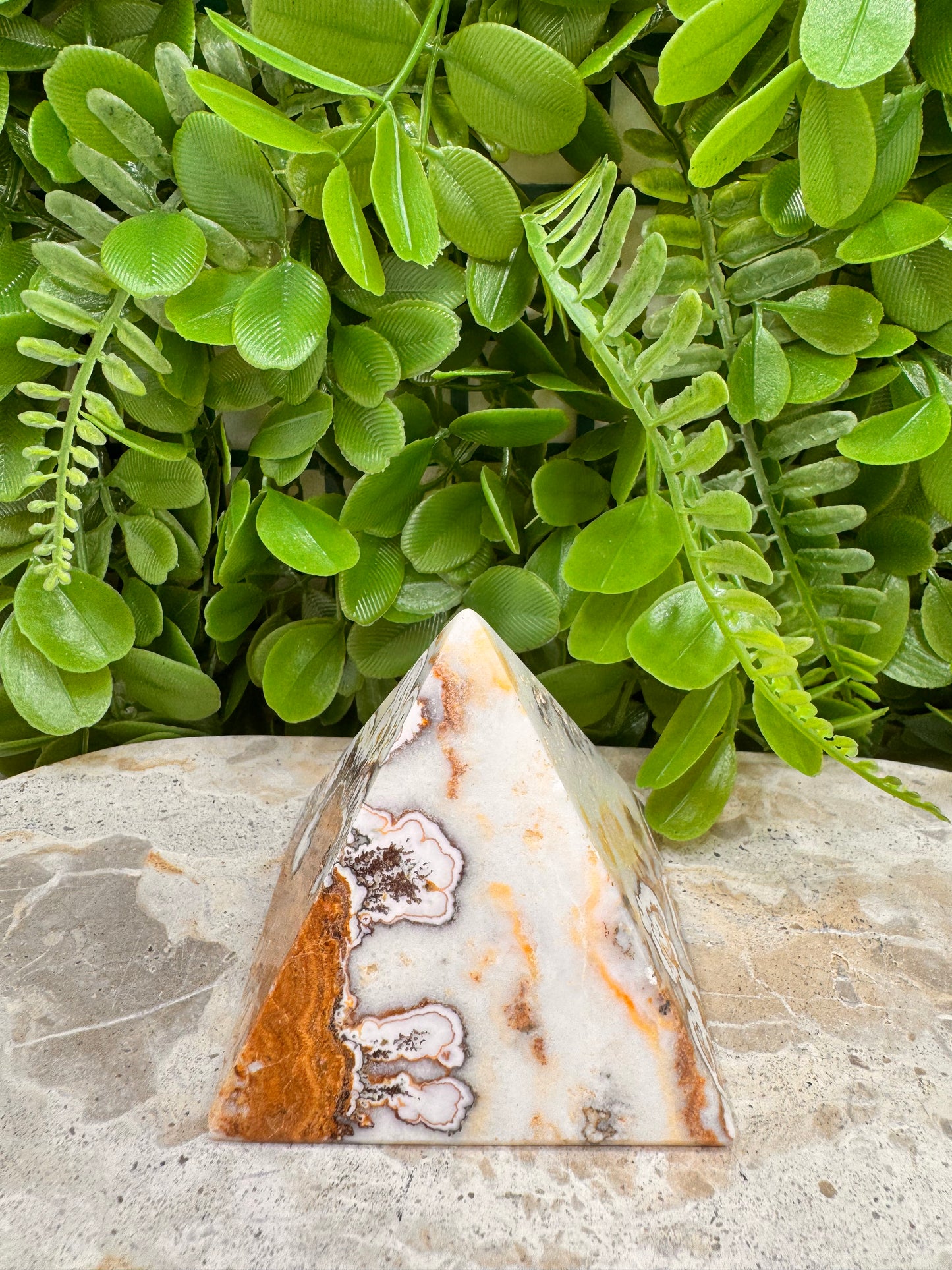 Dendritic Ocean Root Jasper Pyramid 290g