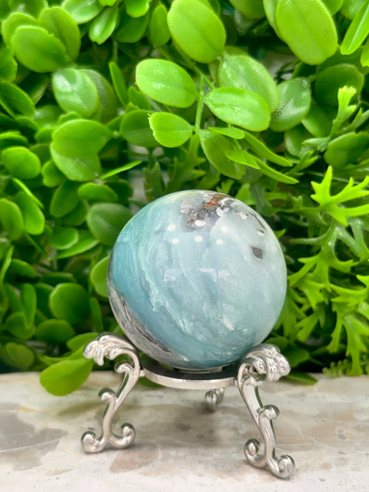Sky Blue Opal Sphere 313g