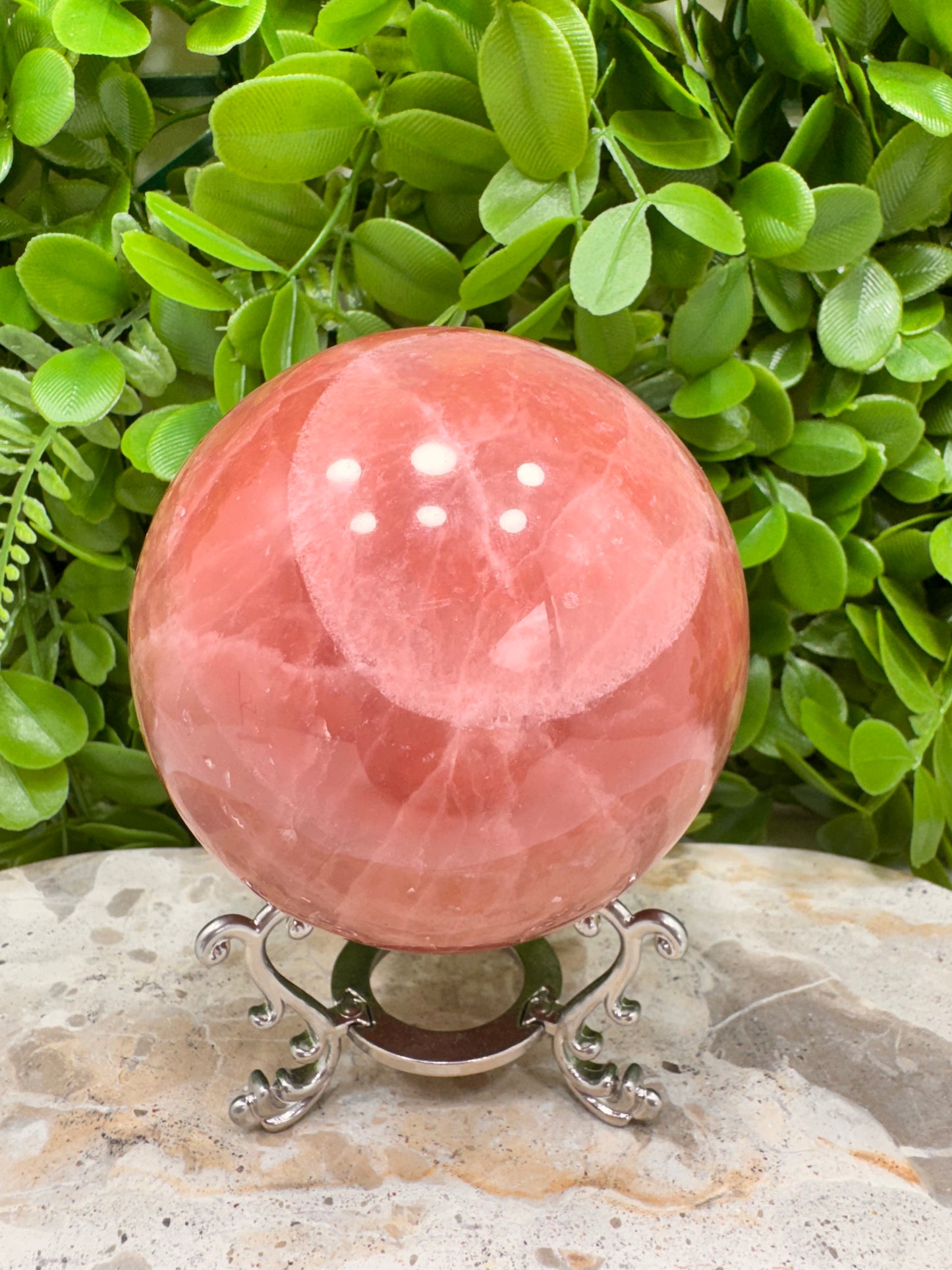 Rose Calcite Sphere 1056g