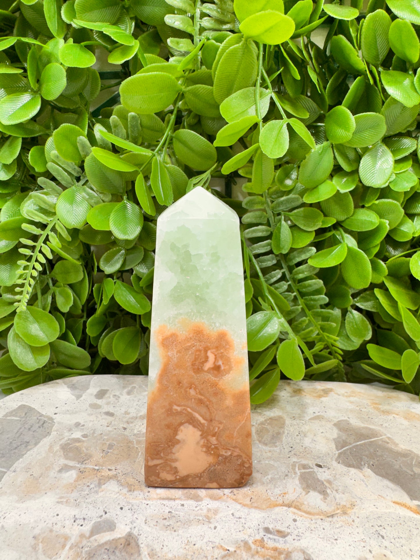 Aqua Caribbean Calcite Tower 402g