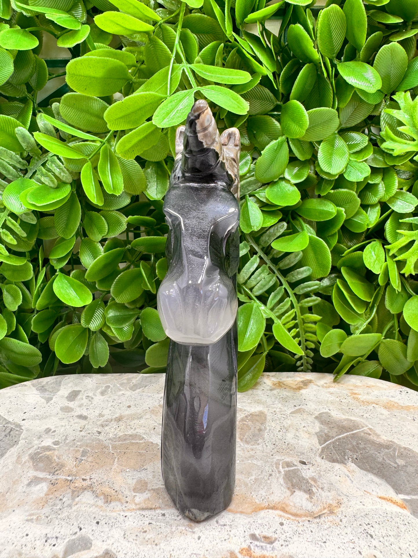 Volcanic Agate Unicorn 506g