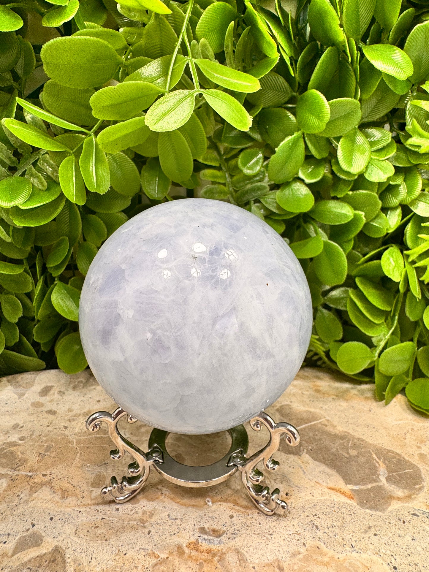 Blue Calcite Sphere 650g