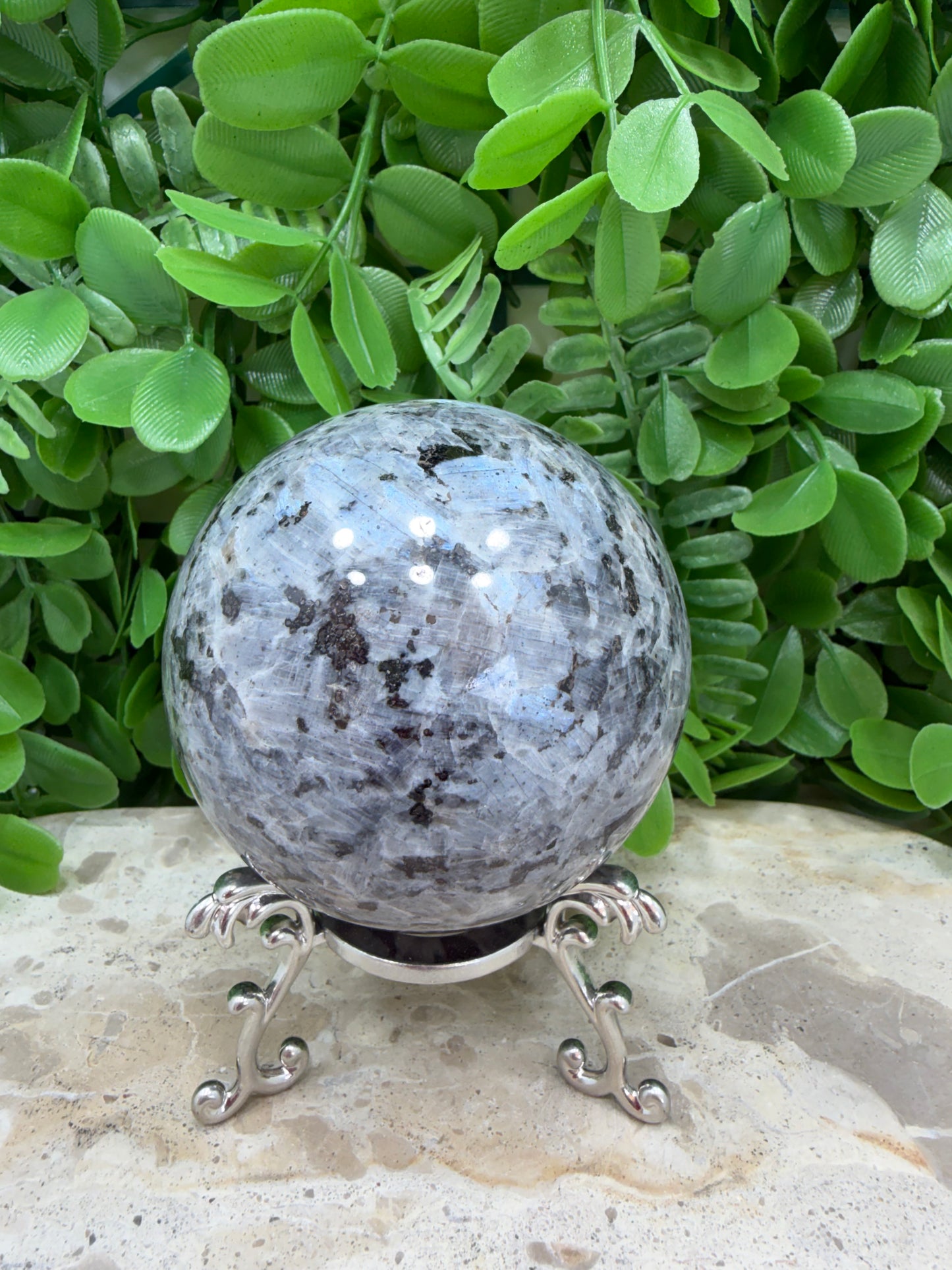 Larvikite Sphere 590g