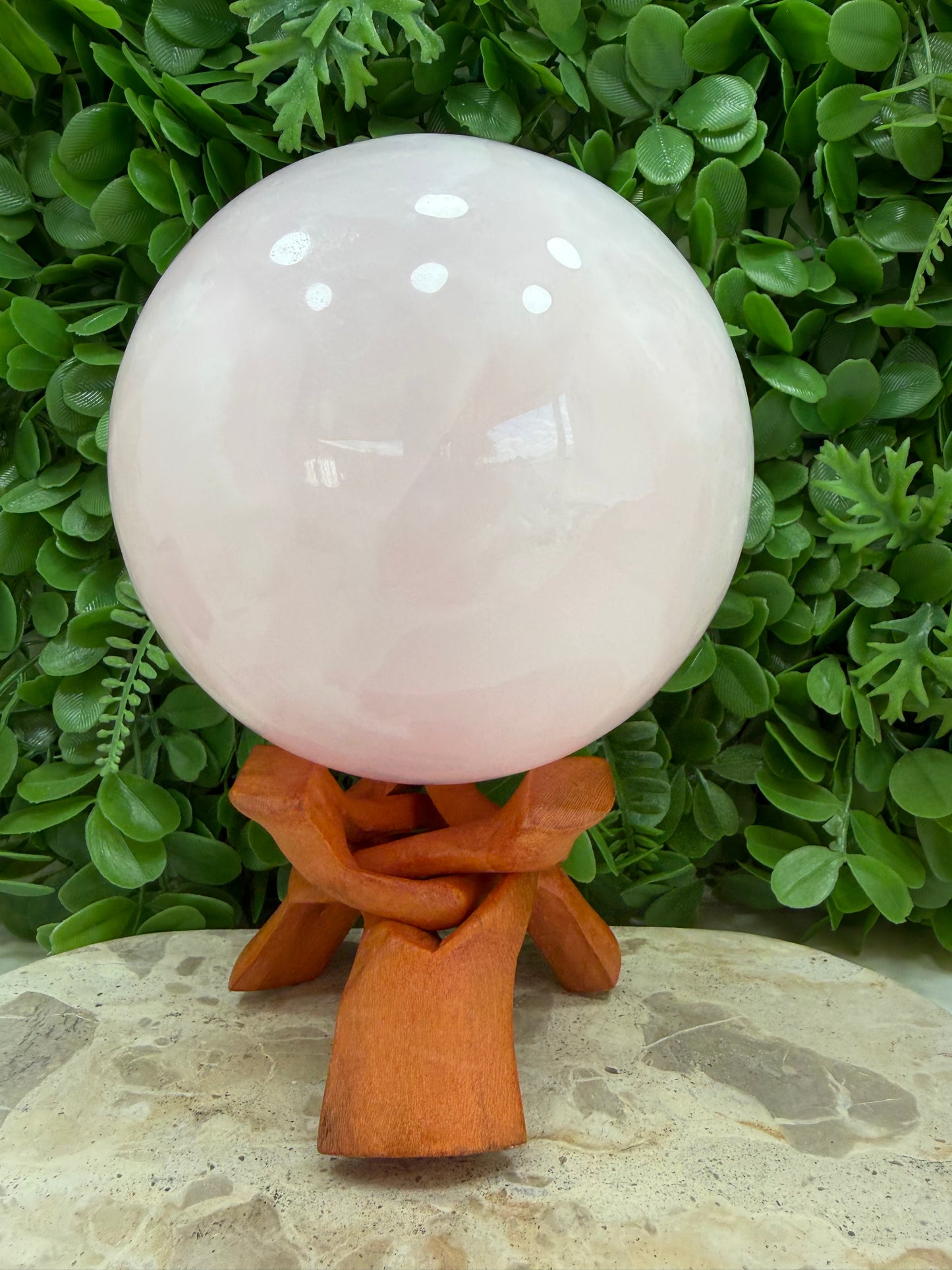 Pink Mangano Sphere UV 3468g