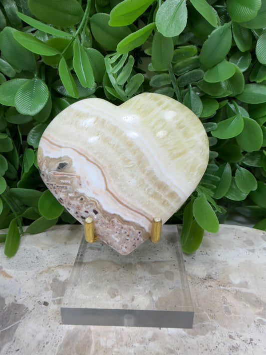 Pineapple Calcite Heart 190g