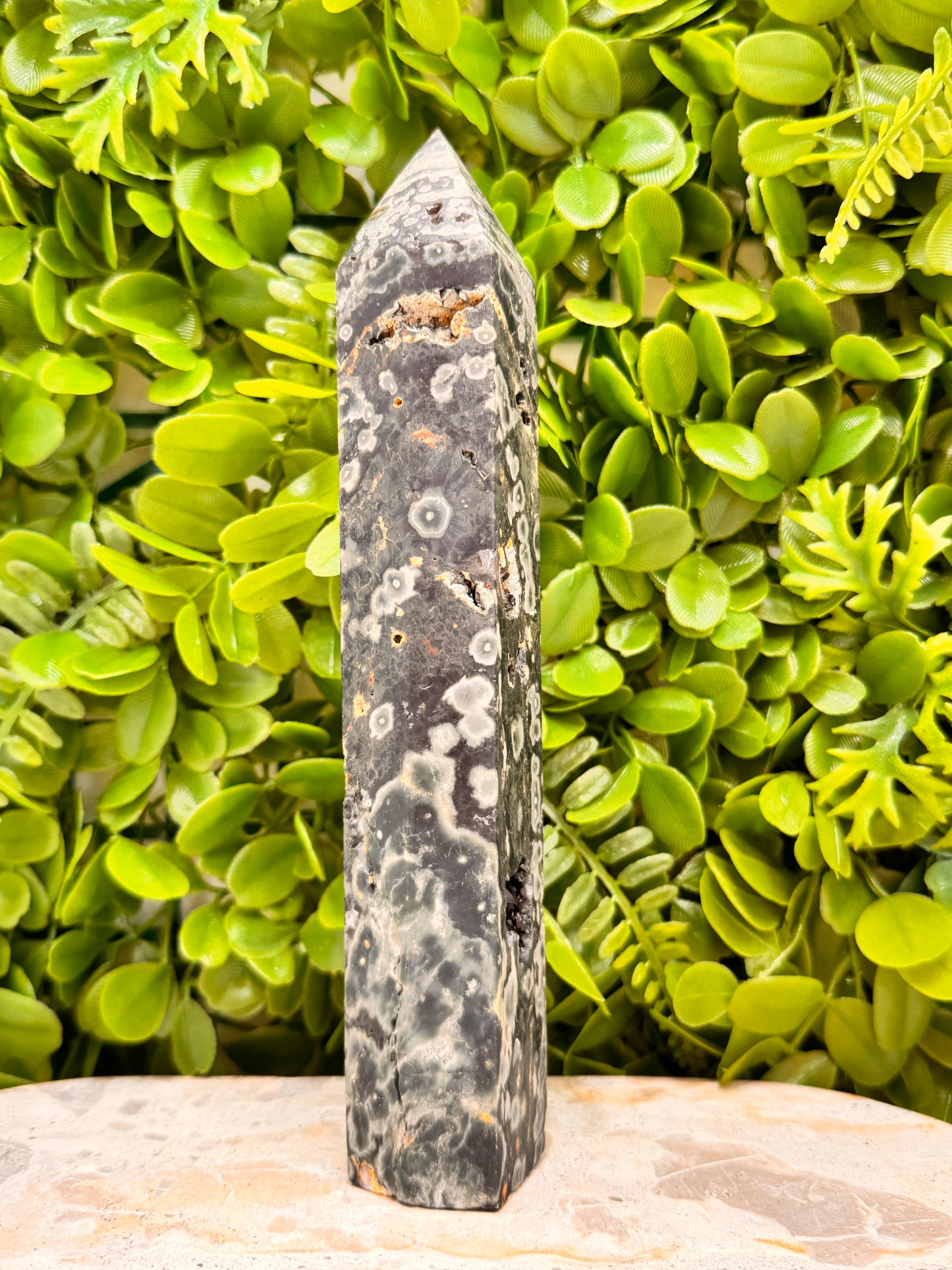 Bubble Ocean Jasper Tower 534g