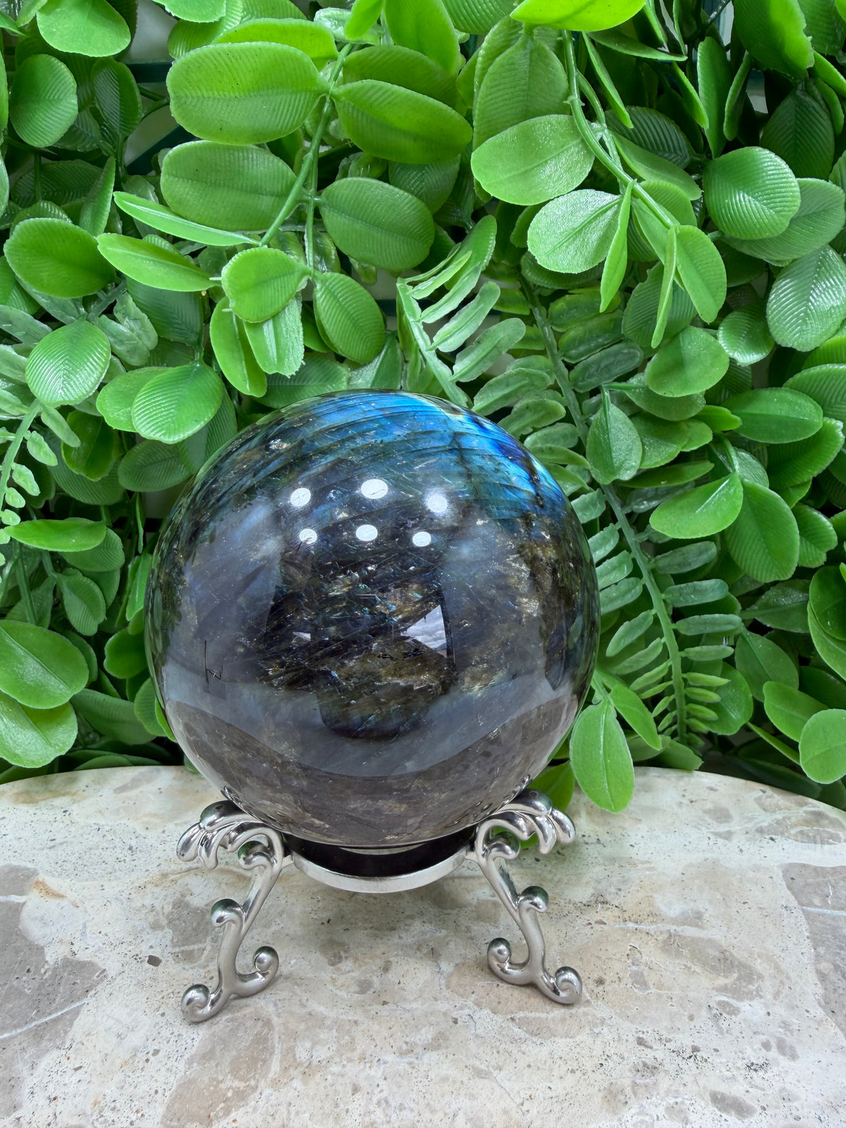 Labradorite Sphere | Protection • Intuition • Transformation
