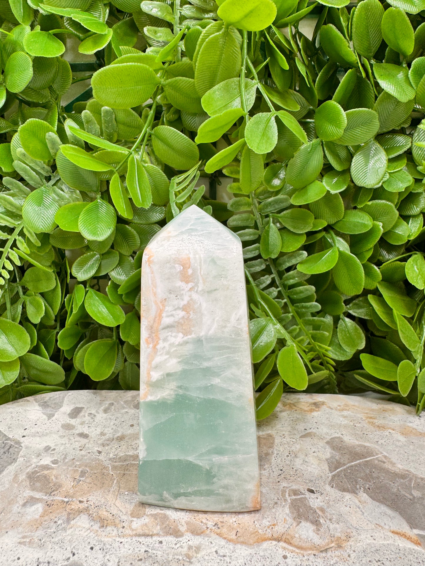 Aqua Caribbean Calcite Tower 438g