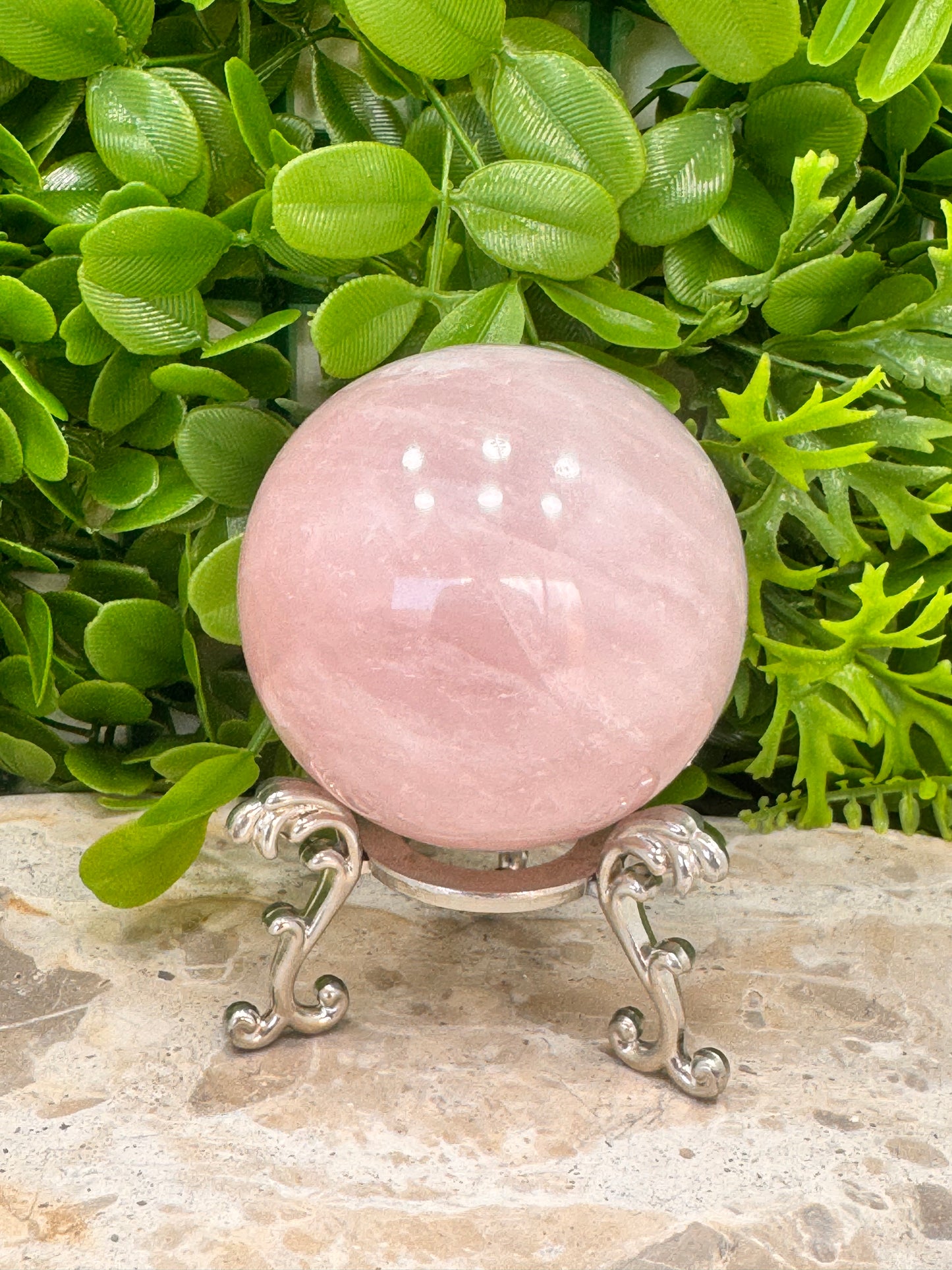 Rose Quartz Sphere 494g