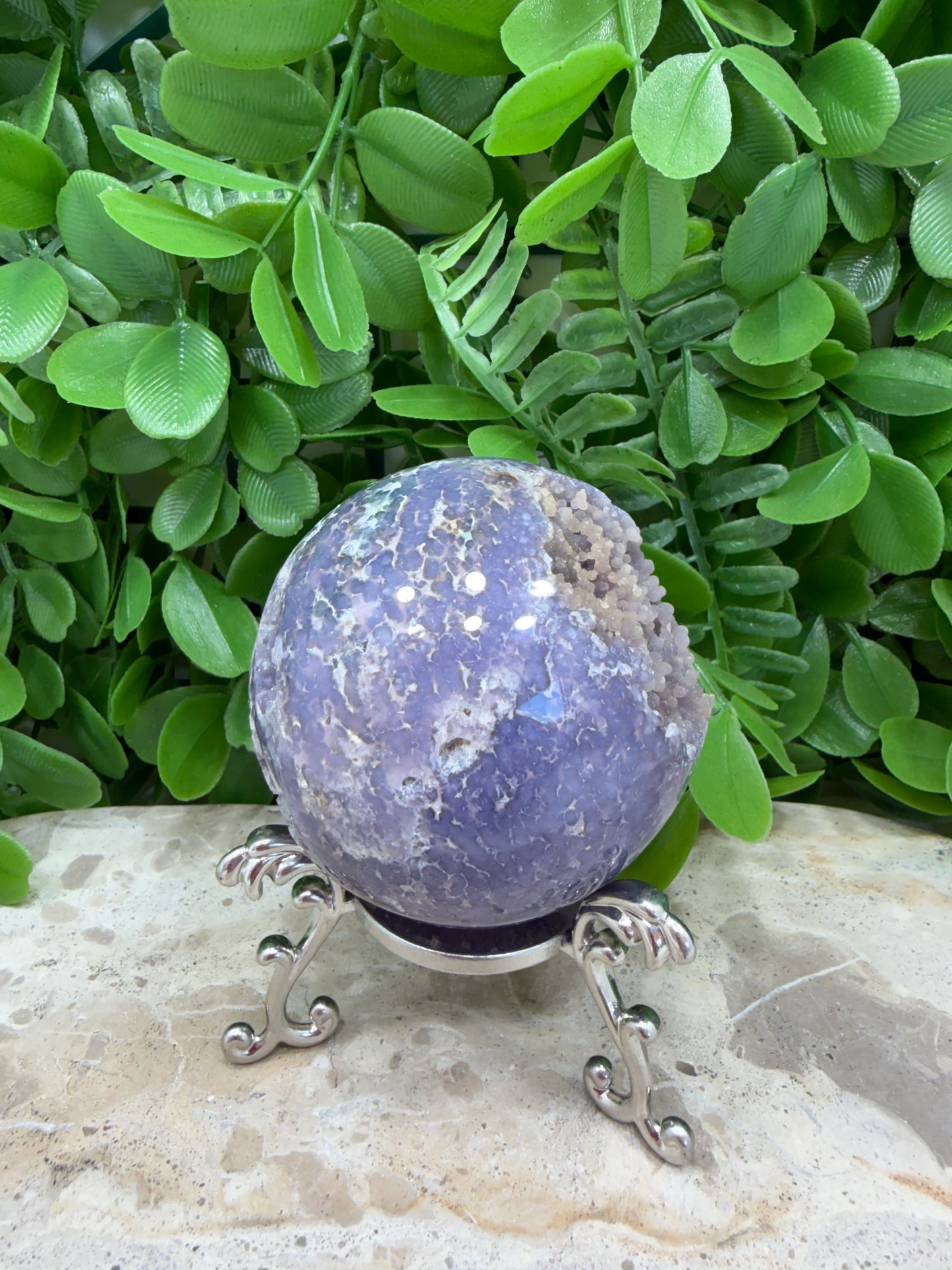Grape Agate Sphere 342g