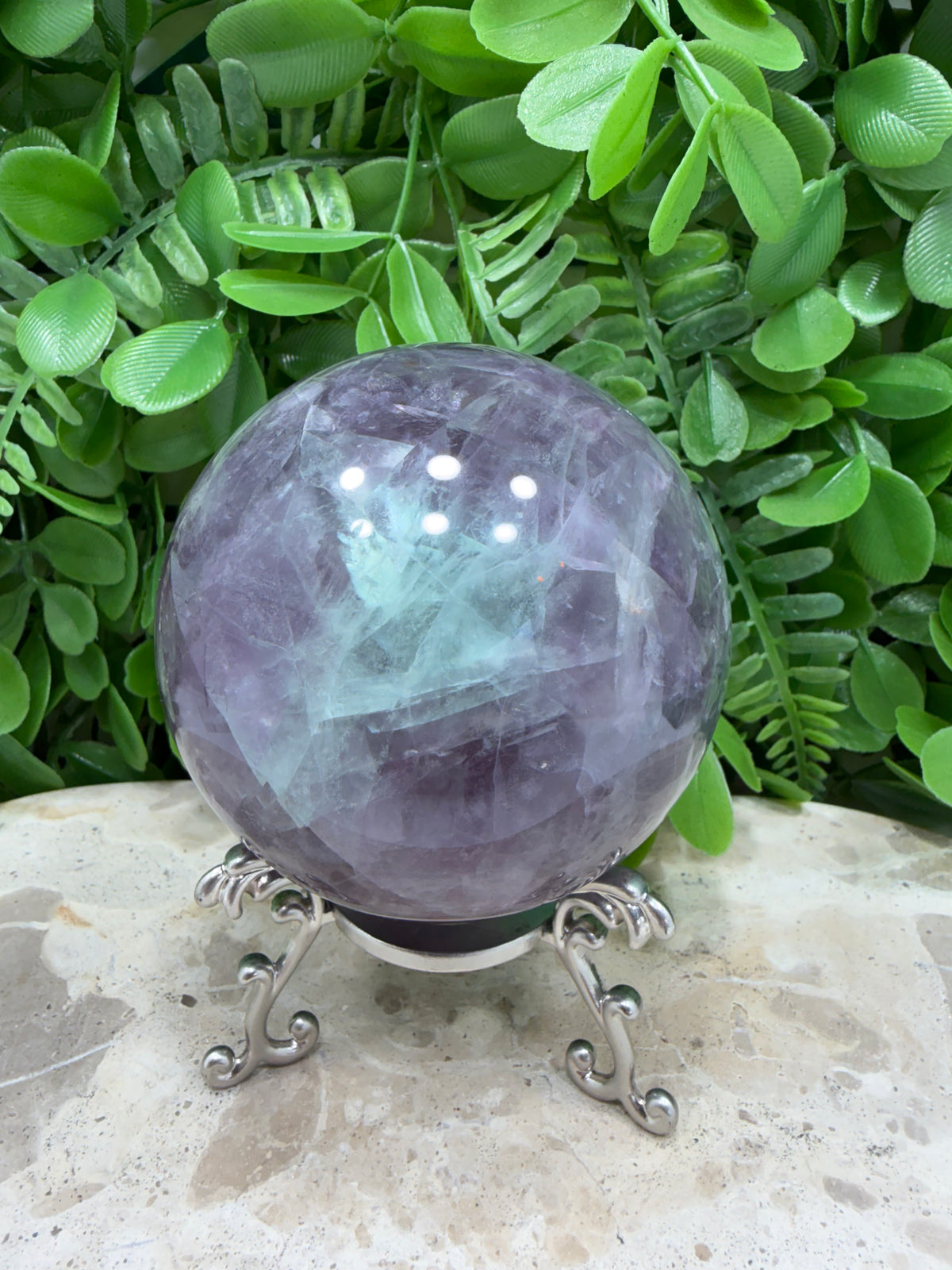Fluorite Sphere | Clarity • Focus • Balance