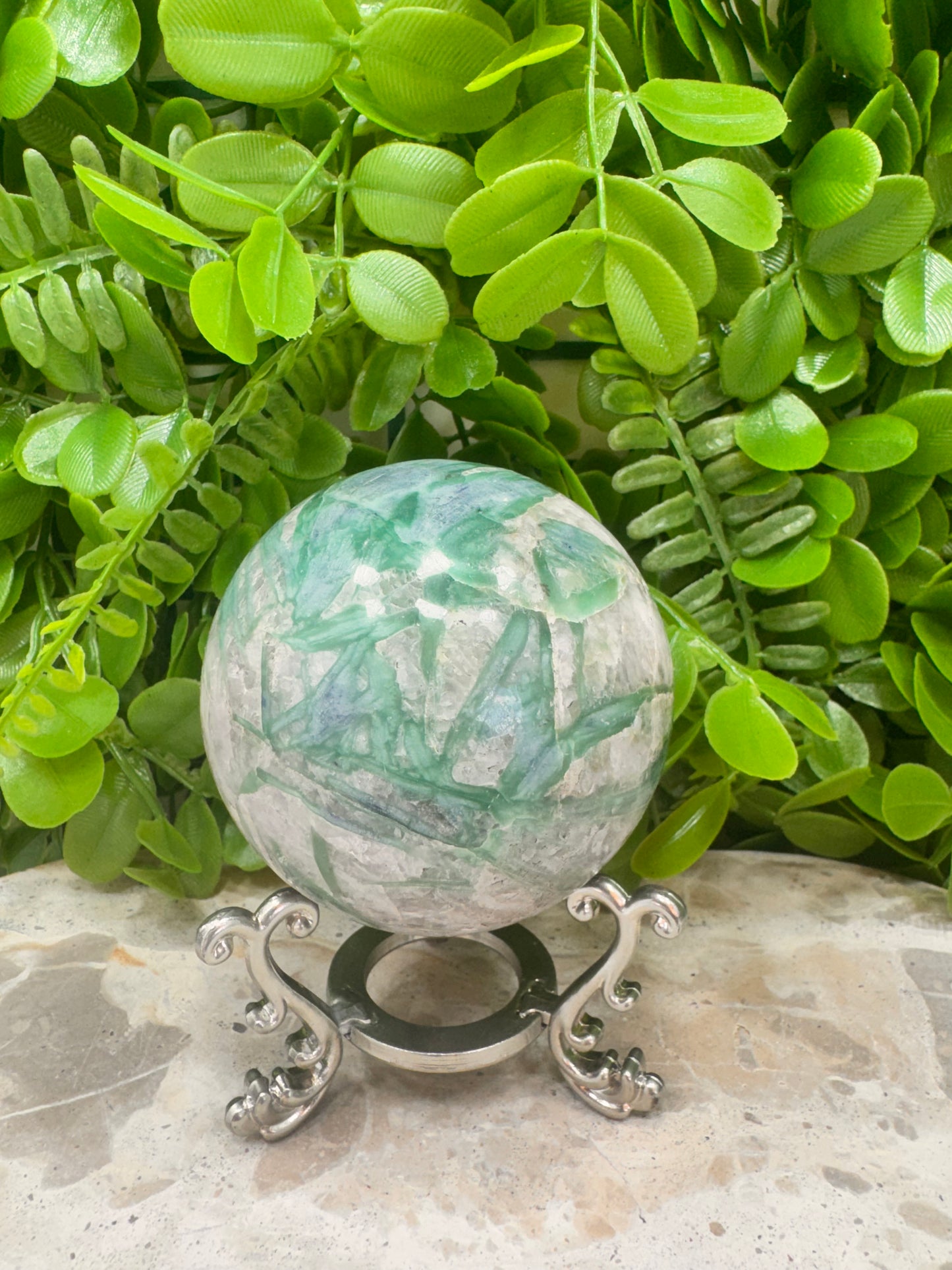 Blue / Green Kyanite Sphere 556g