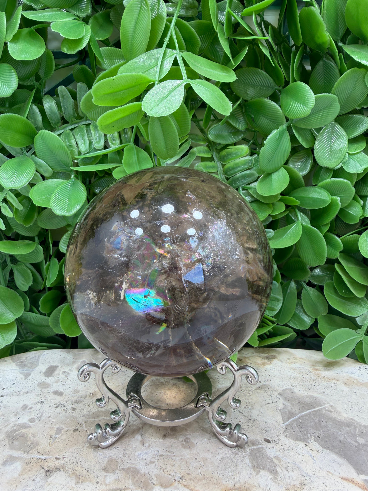 Smokey Quartz Sphere 814g | Grounding • Protection • Calm